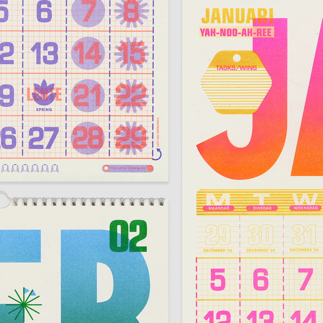 A3 Wall Hanger - 2026 Risograph Calendar - Image 11