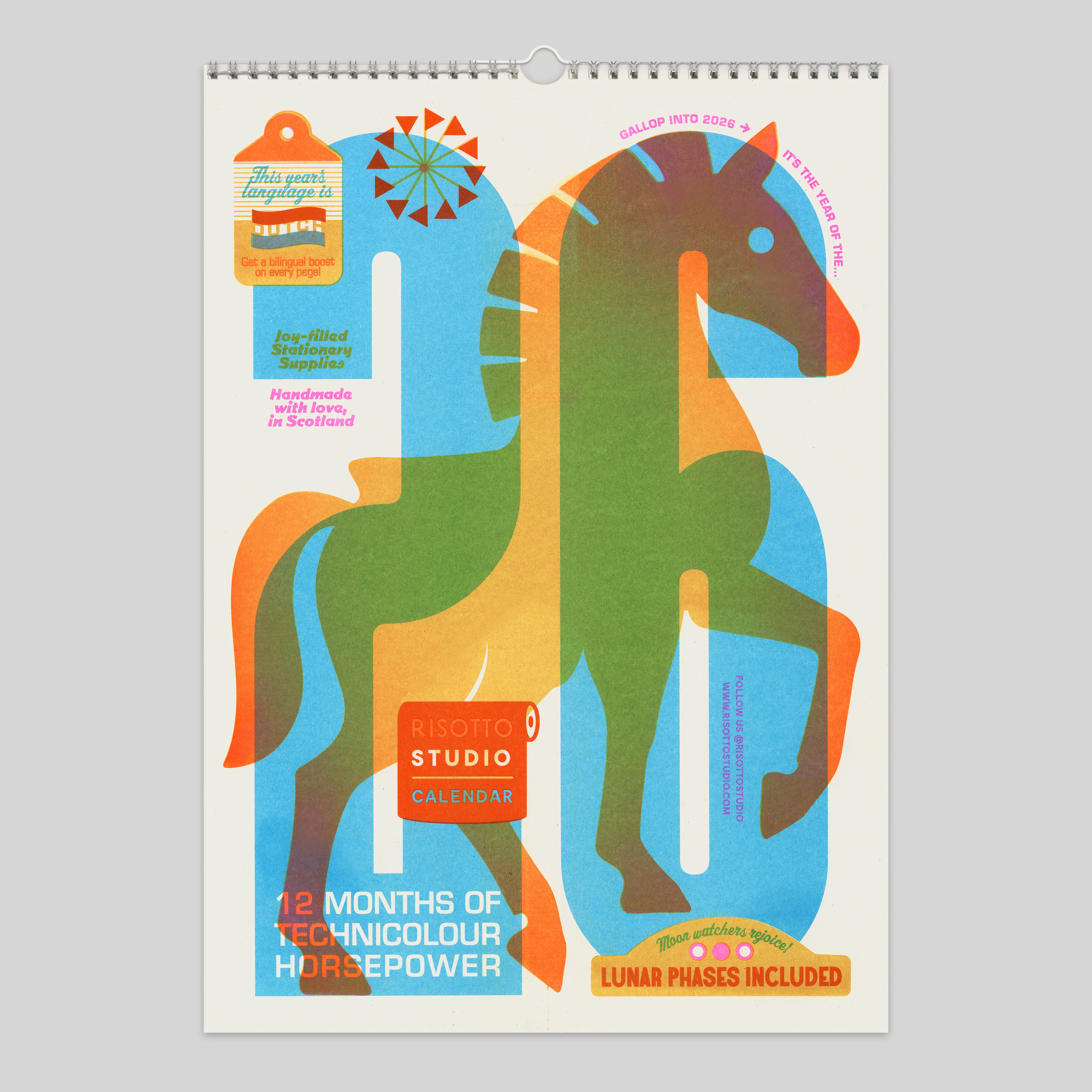 A3 Wall Hanger - 2026 Risograph Calendar - Image 3
