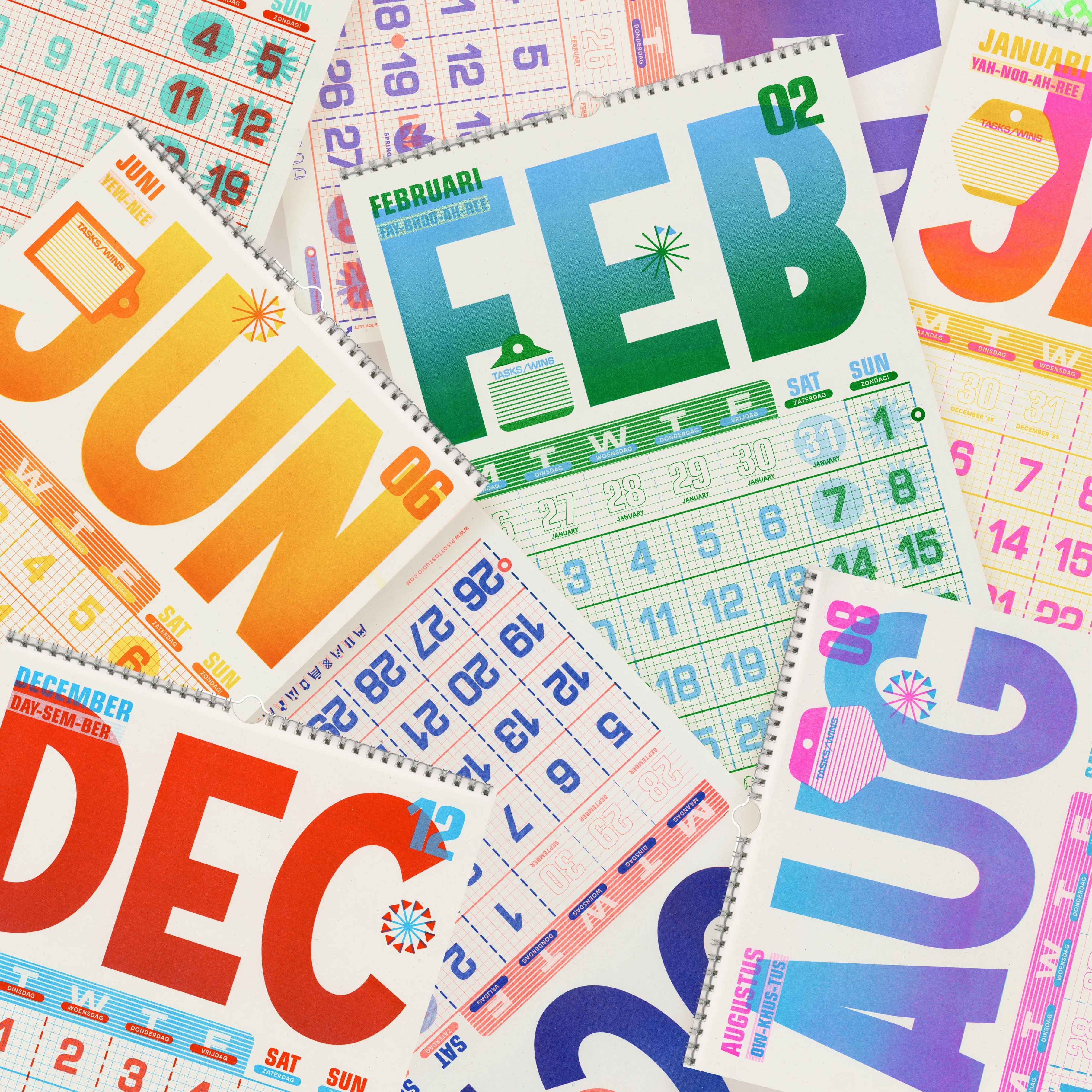 A3 Wall Hanger - 2026 Risograph Calendar - Image 4