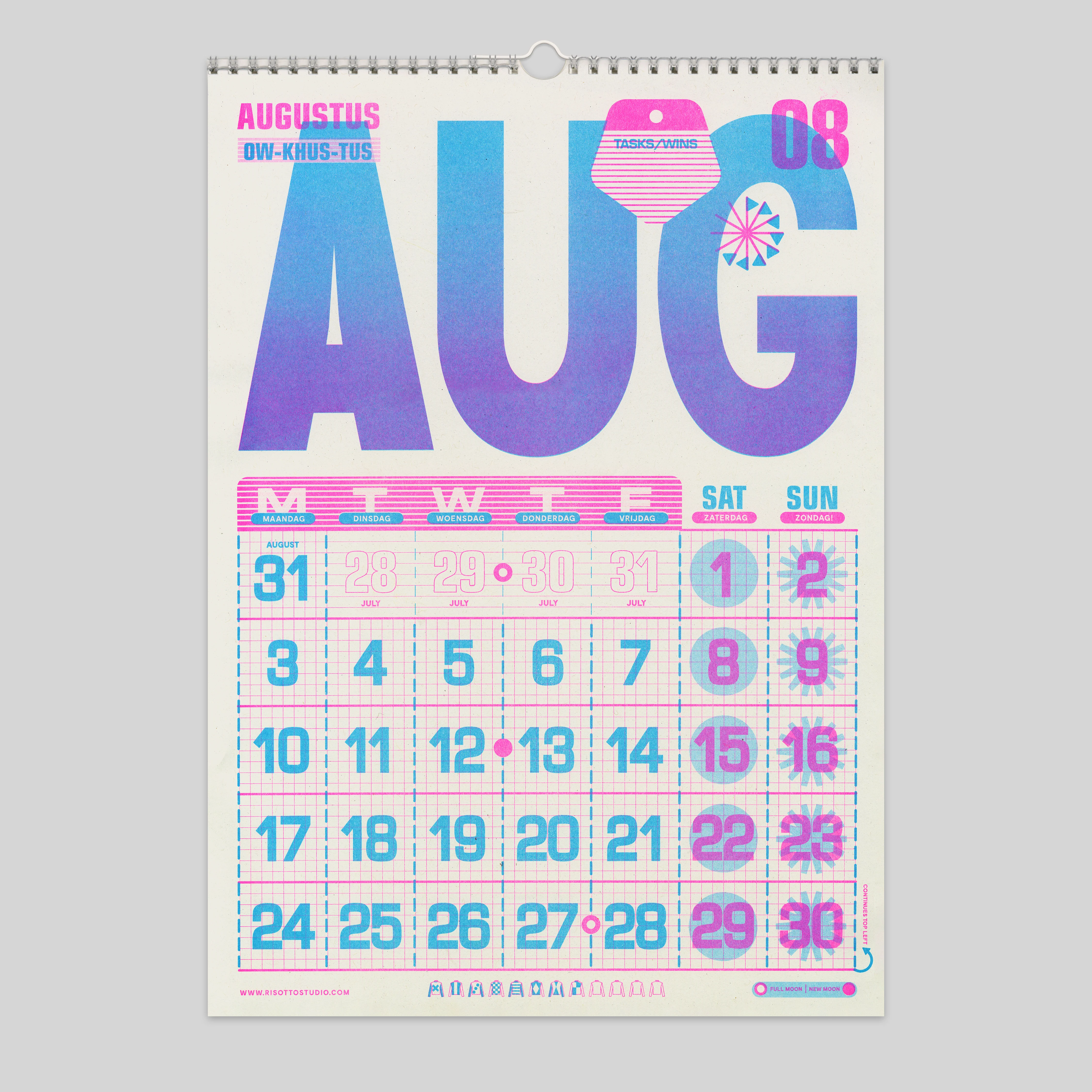 A3 Wall Hanger - 2026 Risograph Calendar - Image 5