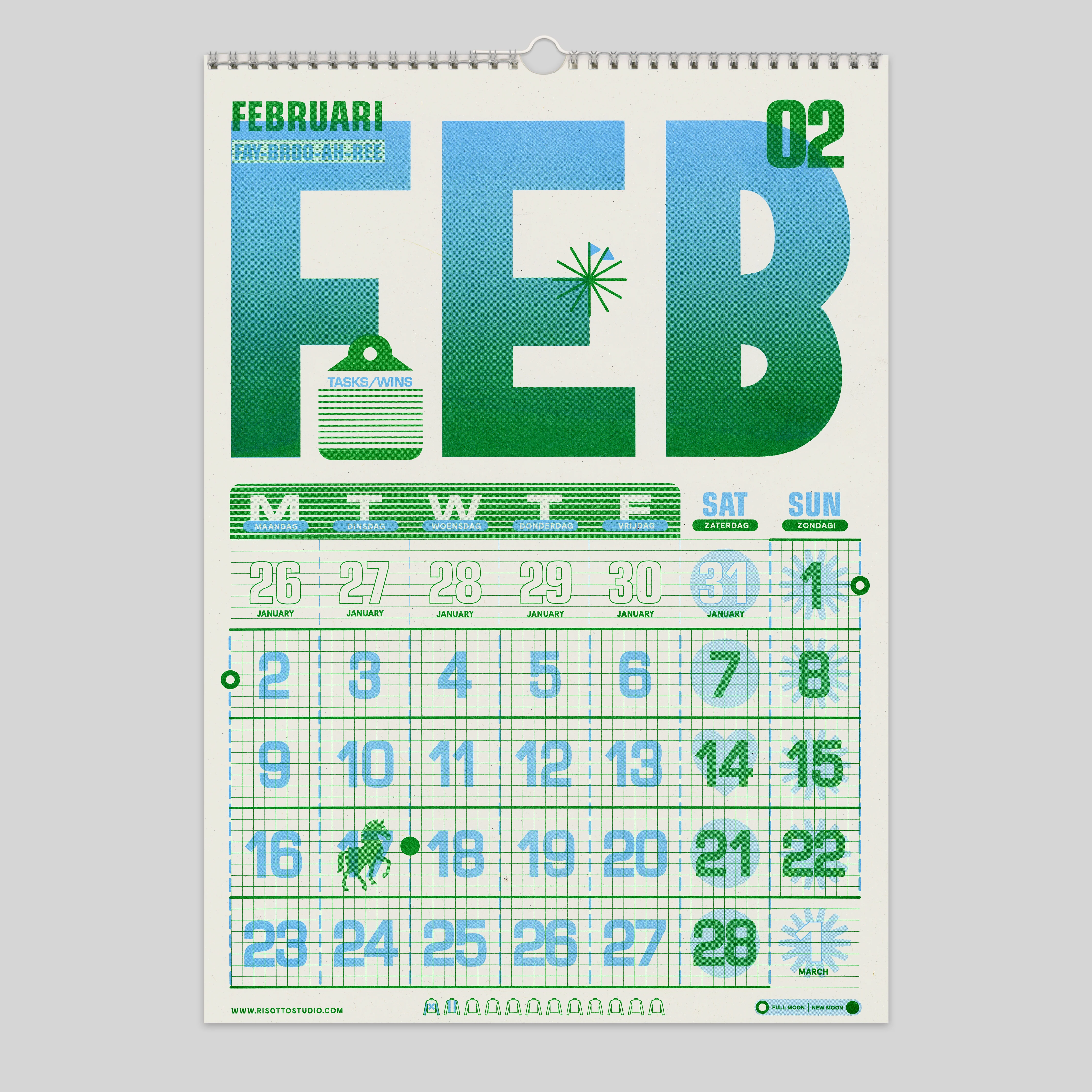 A3 Wall Hanger - 2026 Risograph Calendar - Image 6
