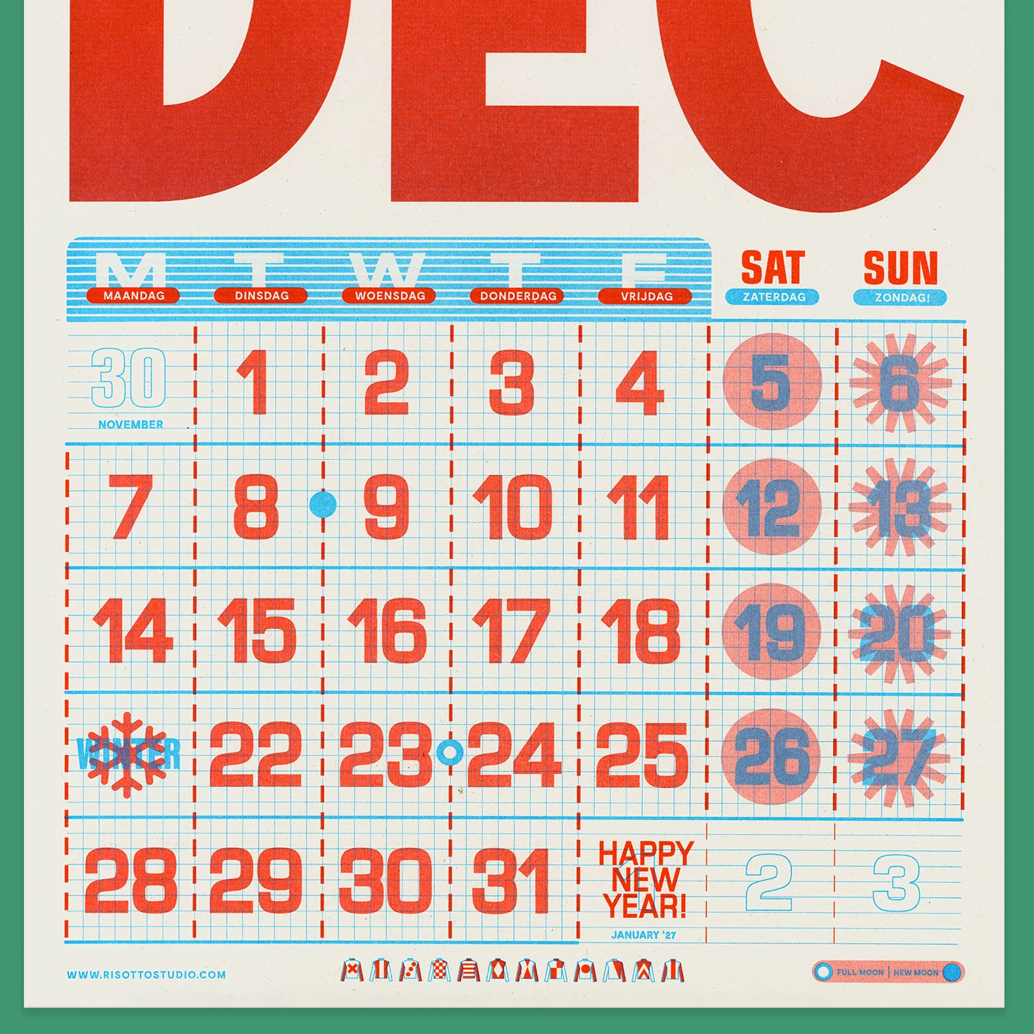 A3 Wall Hanger - 2026 Risograph Calendar - Image 7