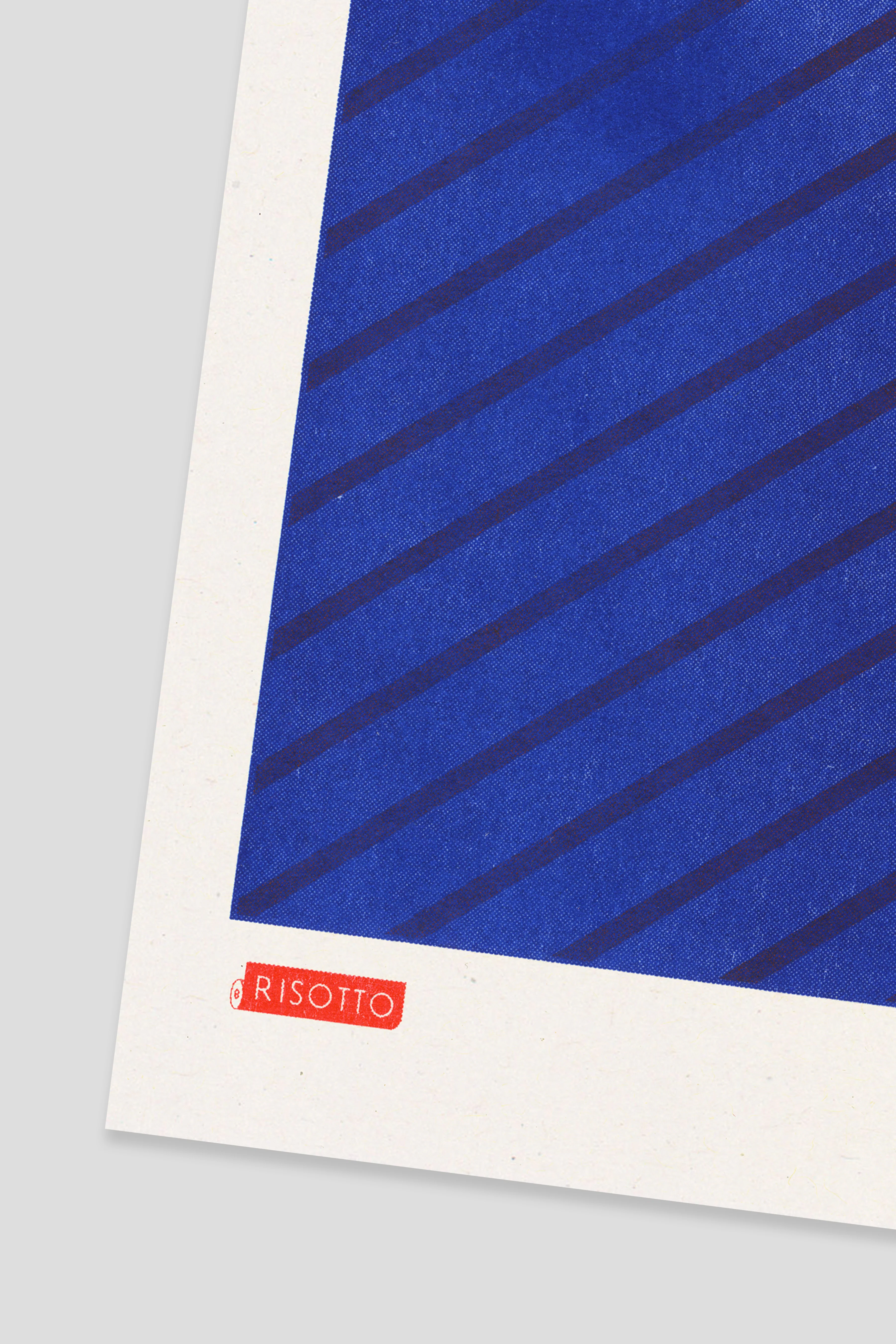 August A3 Risograph Wall Art - Calendar Pattern Print - Image 2