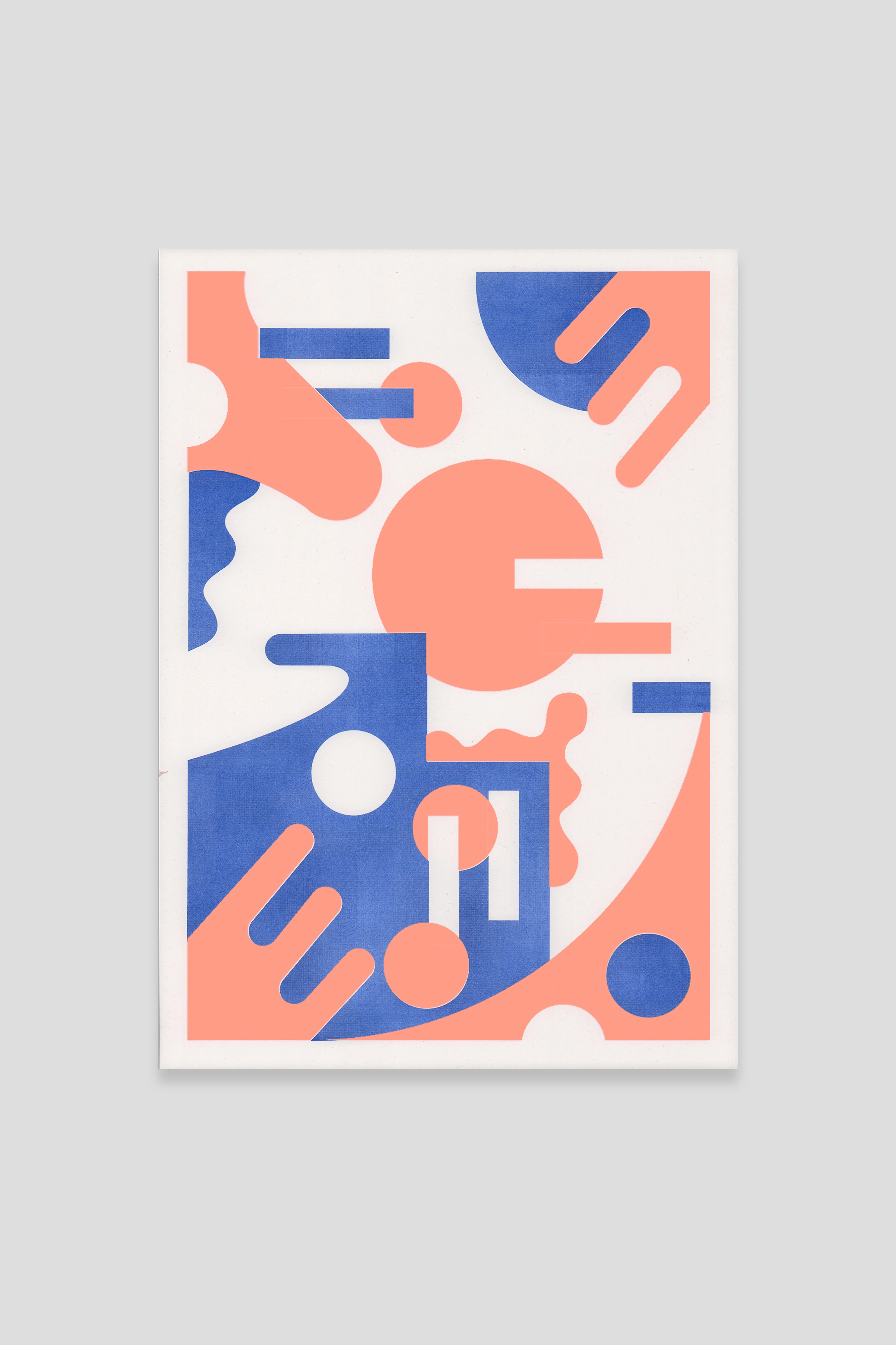 Deco A3 Risograph Wall Art - Modern Geometric Print