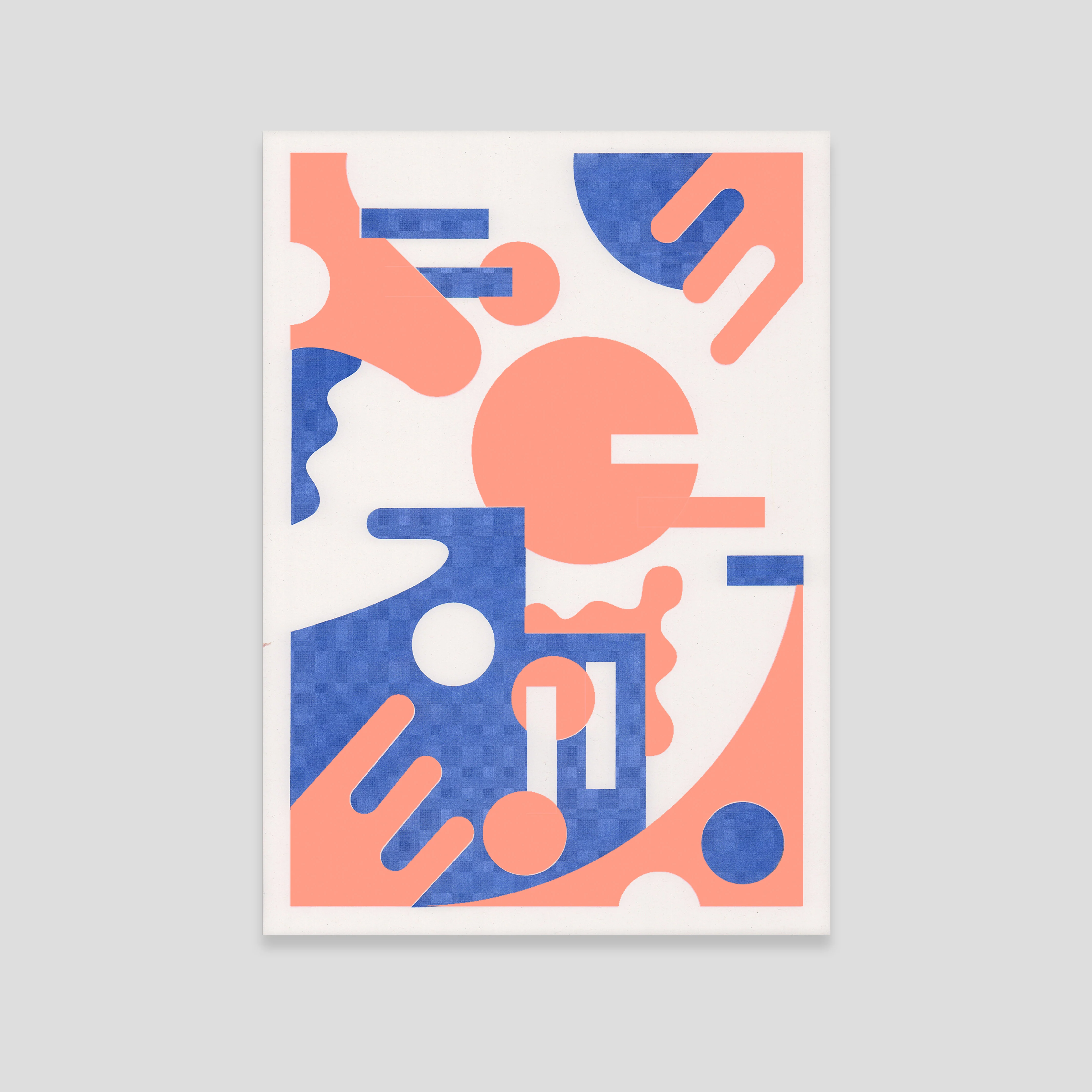 Deco A3 Risograph Wall Art - Modern Geometric Print - Image 3