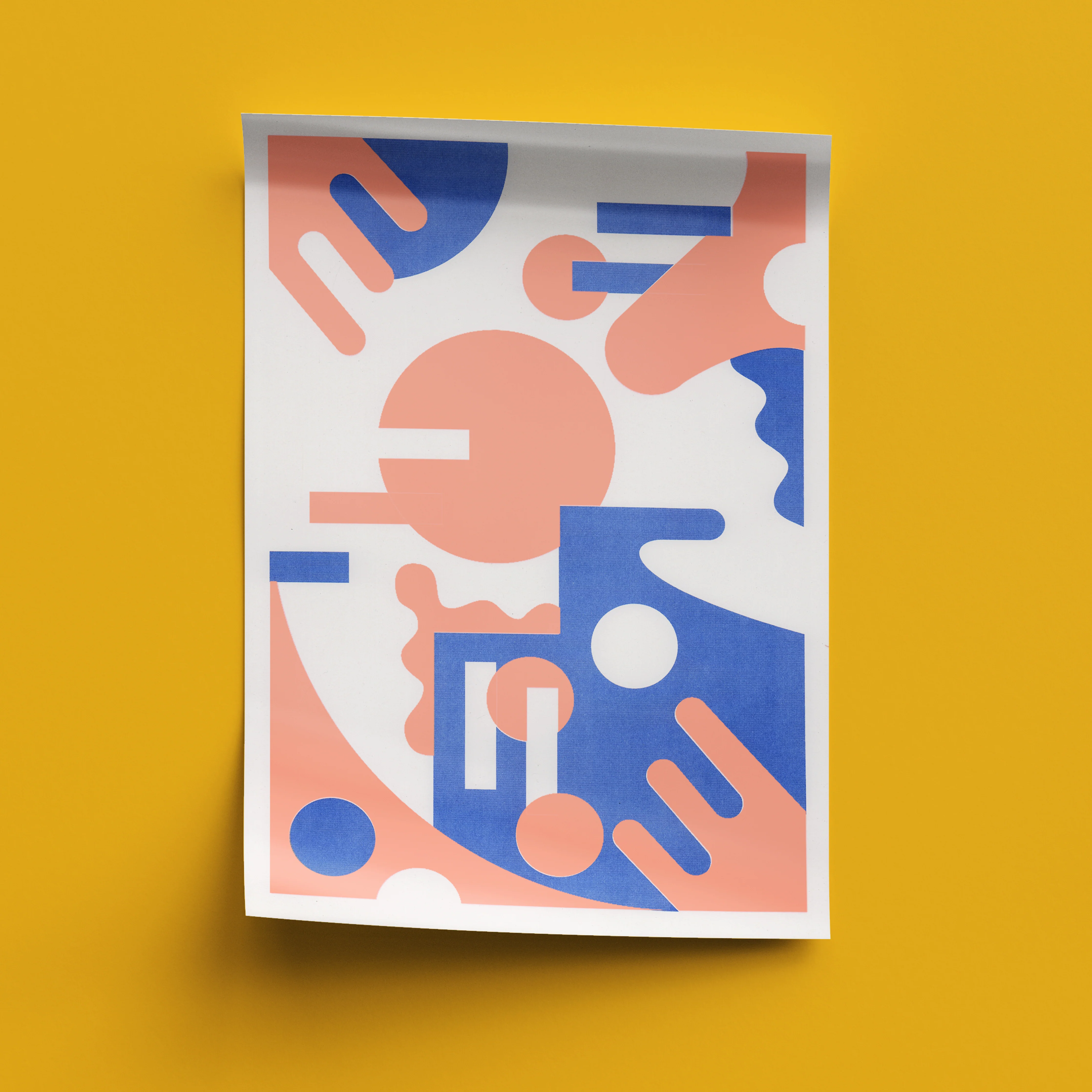 Deco A3 Risograph Wall Art - Modern Geometric Print - Image 6