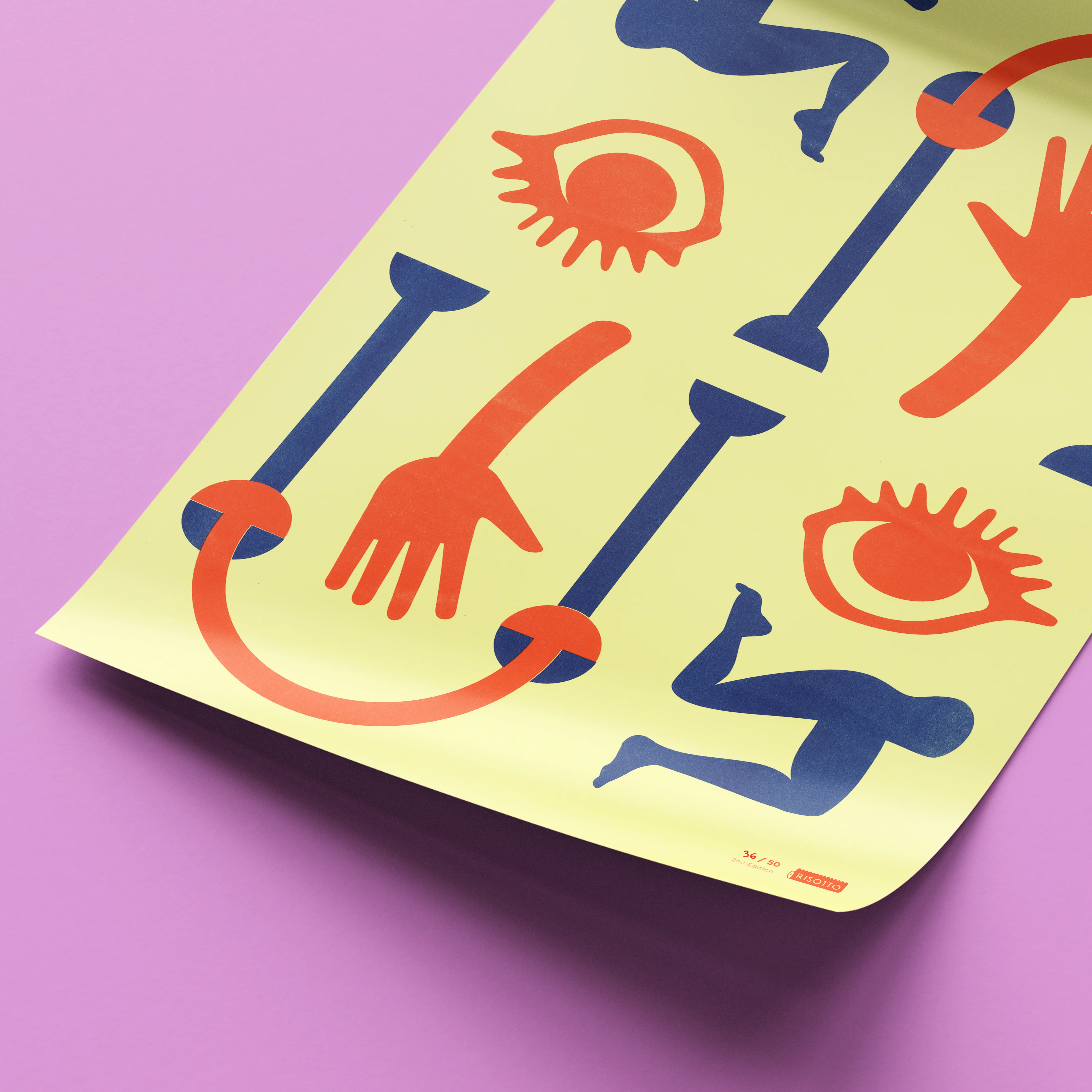 Inca A3 Risograph Wall Art - South American Graphic Print - Image 5