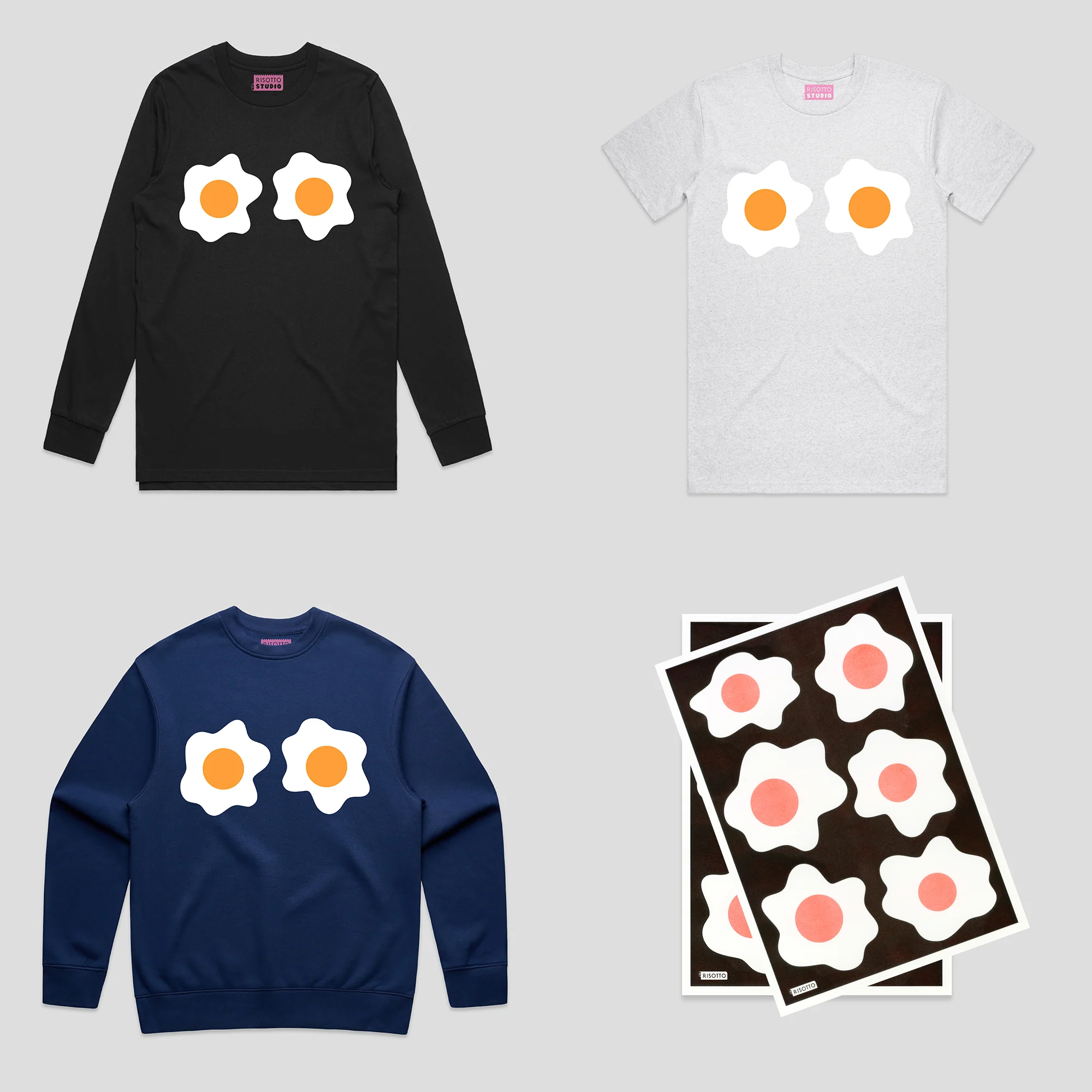 Eggs - Cobalt Heavyweight Sweatshirt - Image 3