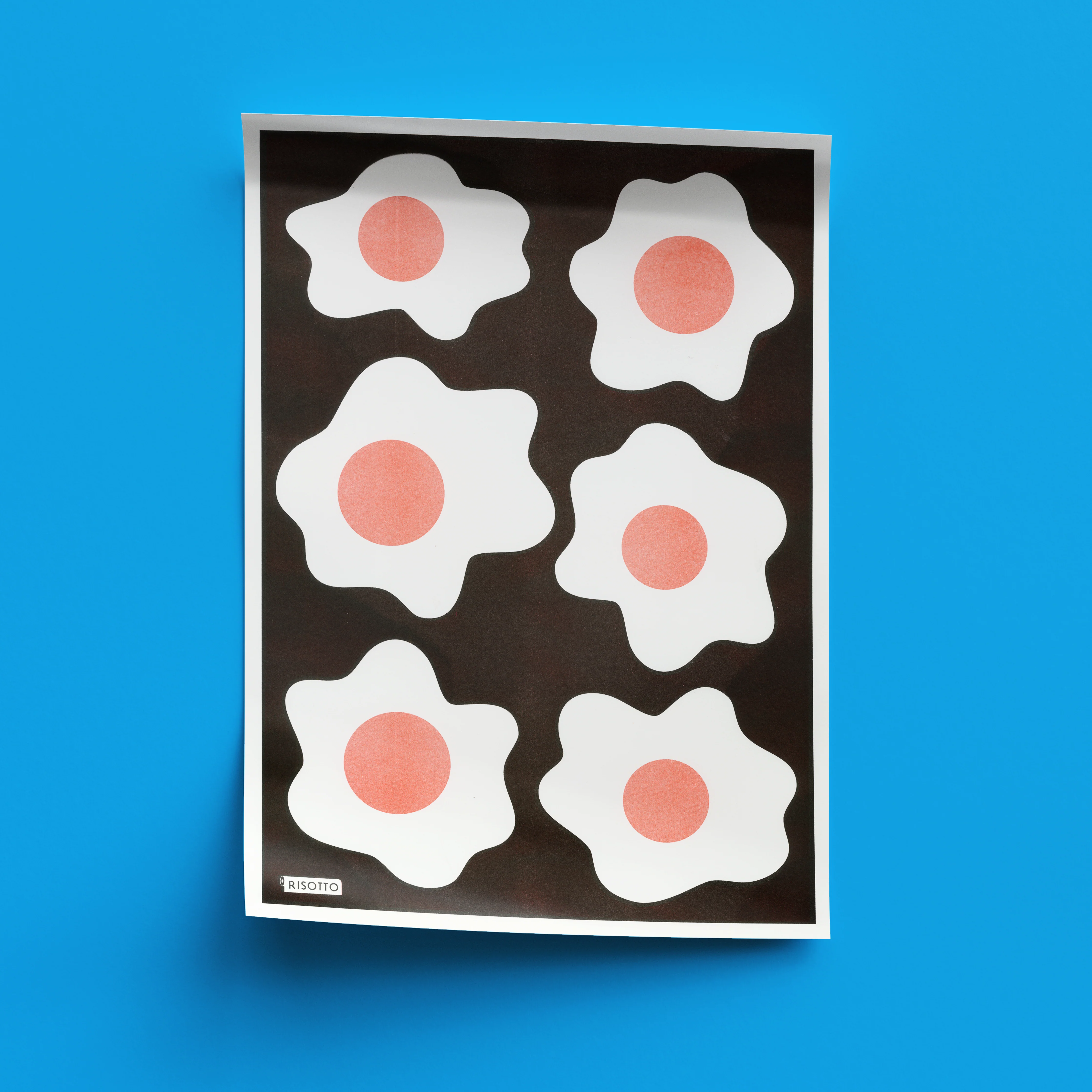 Eggs A3 Risograph Wall Art - Pop Art Kitchen Print - Image 10