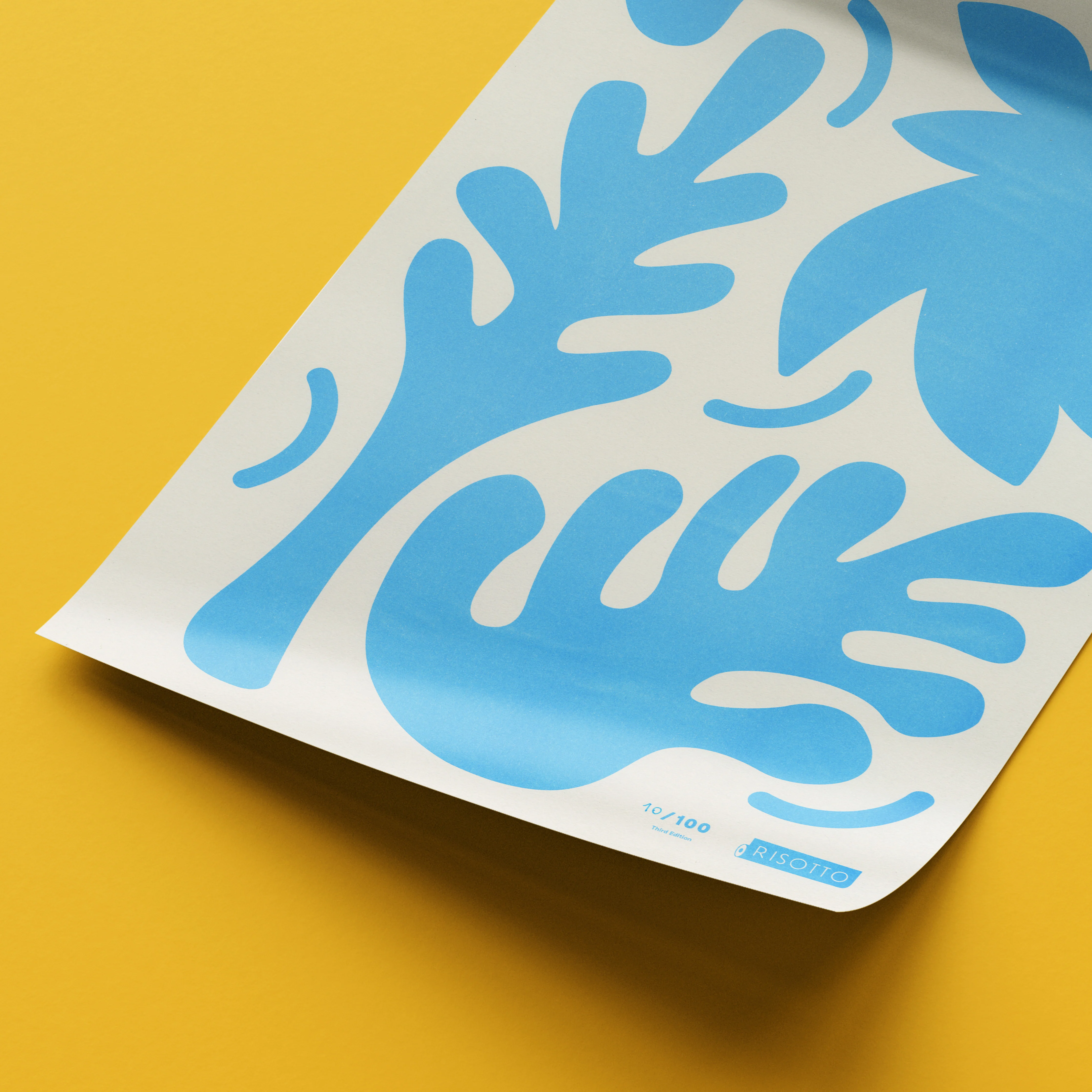 Foliage A3 Risograph Wall Art - Matisse Inspired Leaf Print - Image 5