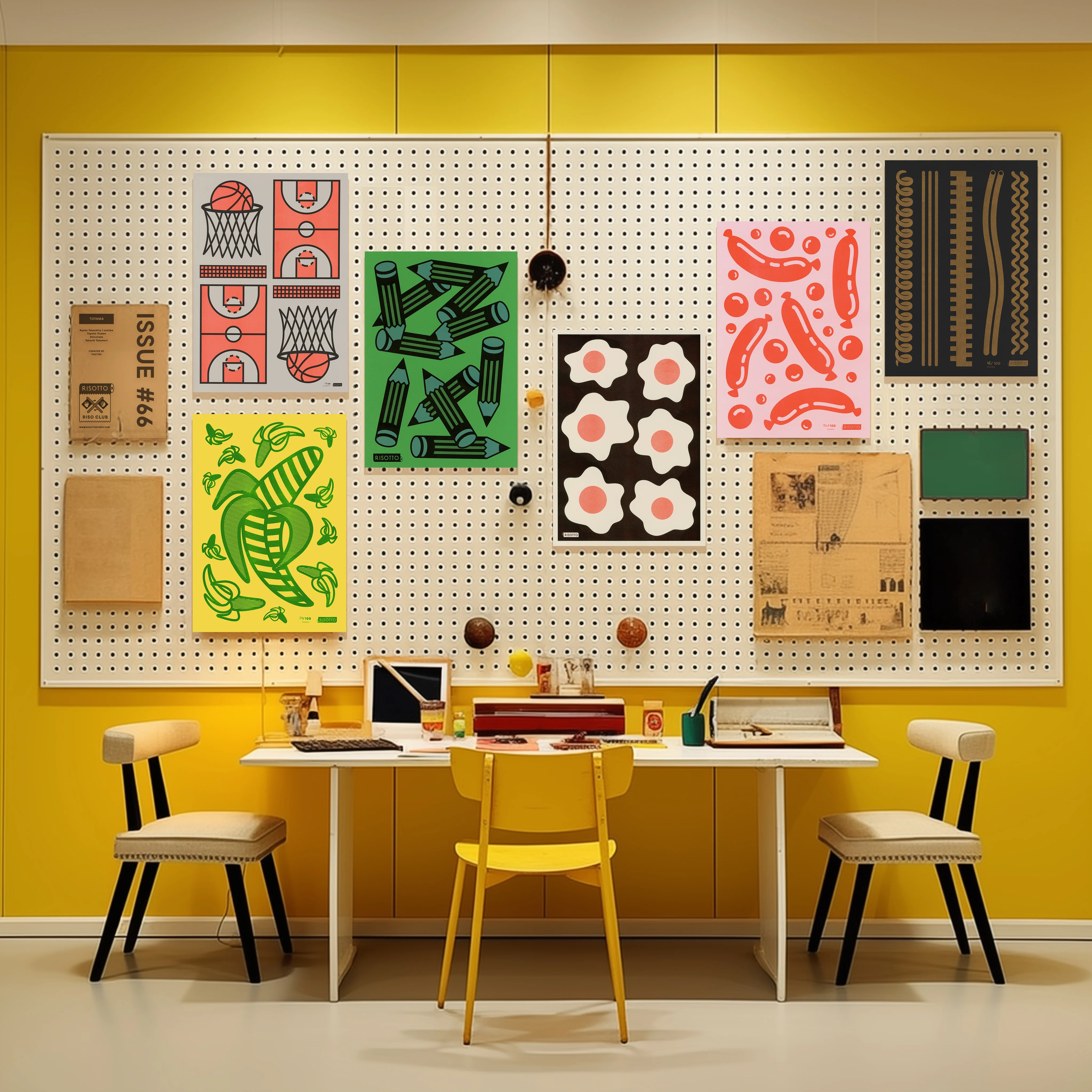 Foliage A3 Risograph Wall Art - Matisse Inspired Leaf Print - Image 9
