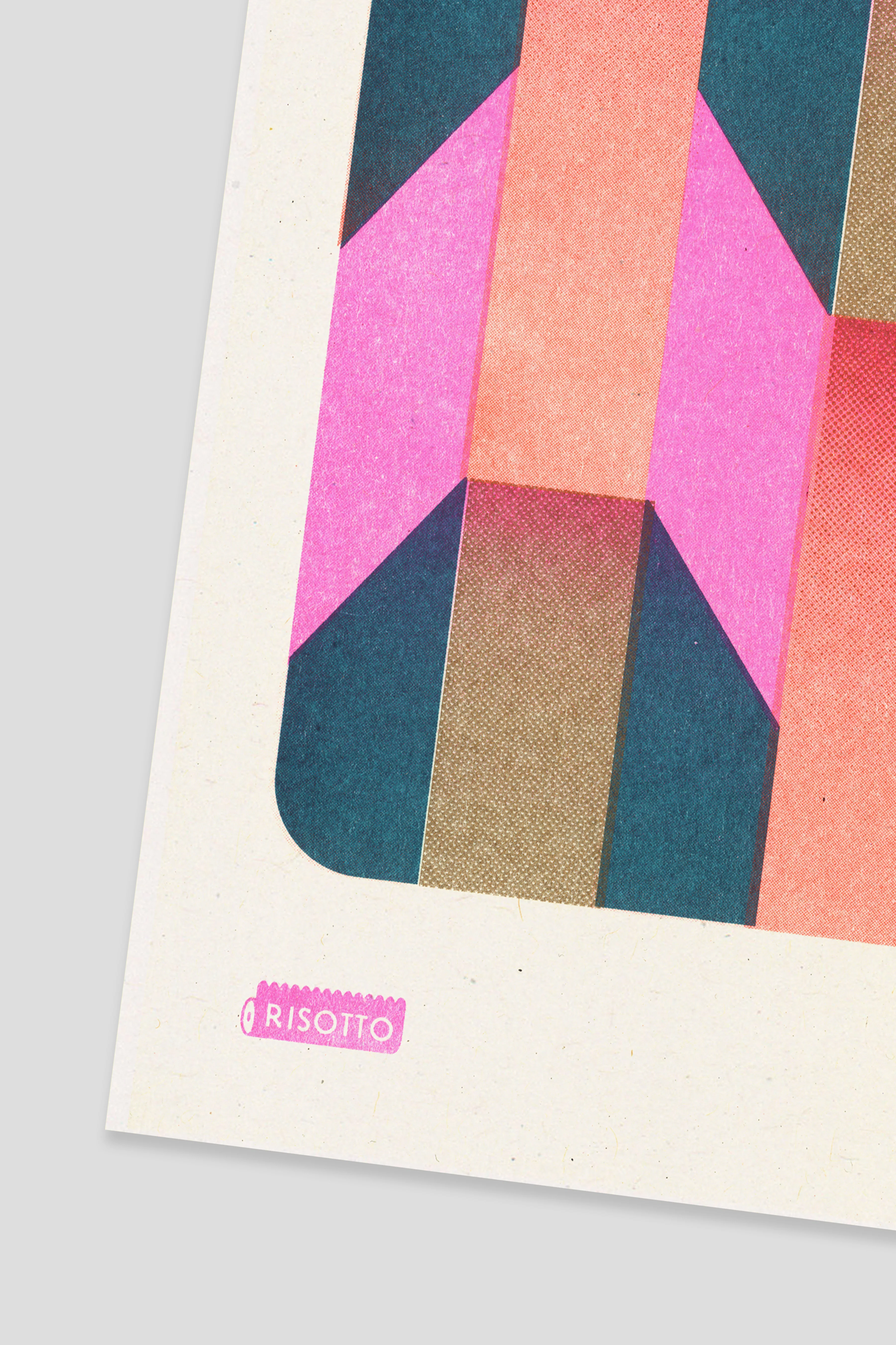 Formation A3 Risograph Wall Art - Dazzling Graphic Print - Image 2
