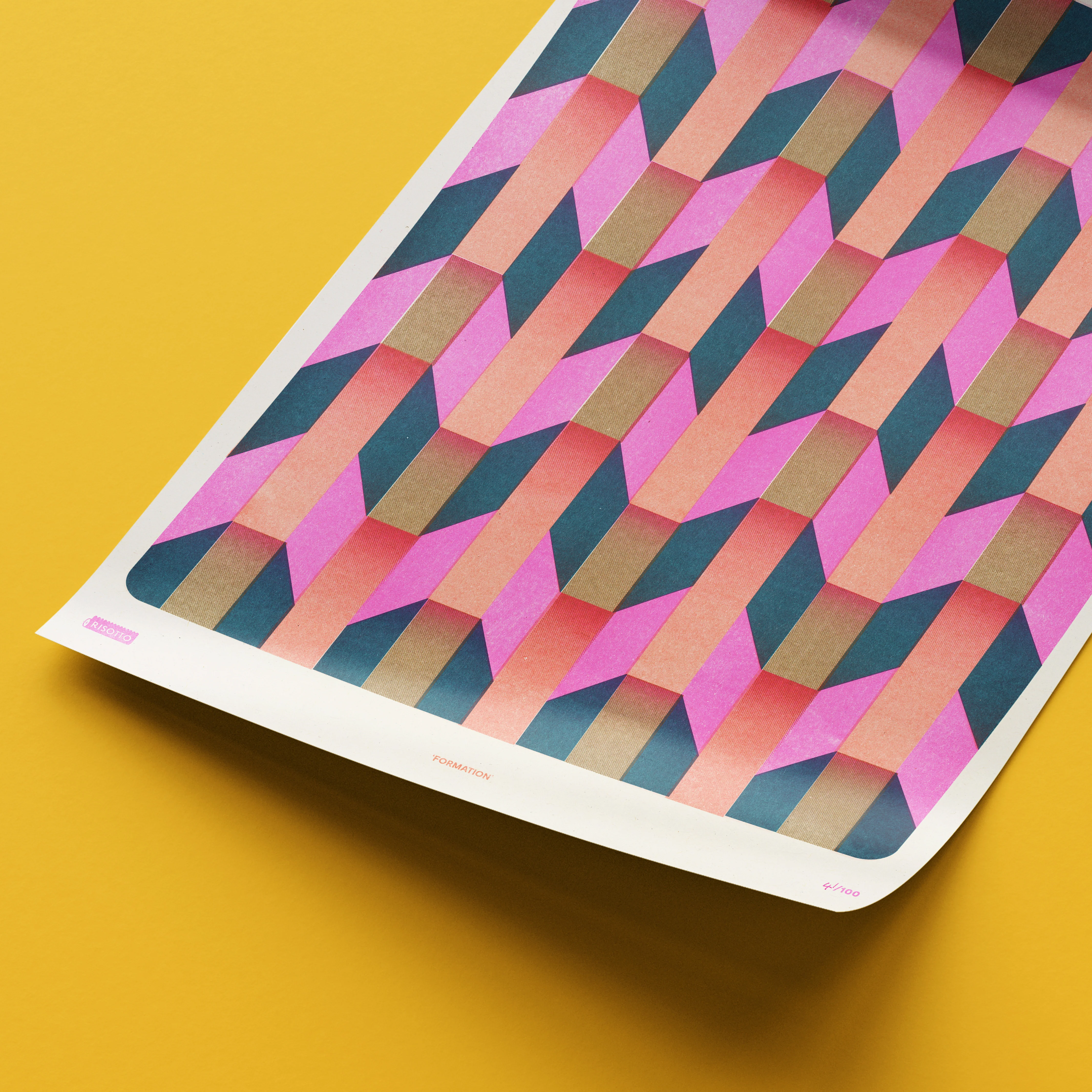 Formation A3 Risograph Wall Art - Dazzling Graphic Print - Image 6