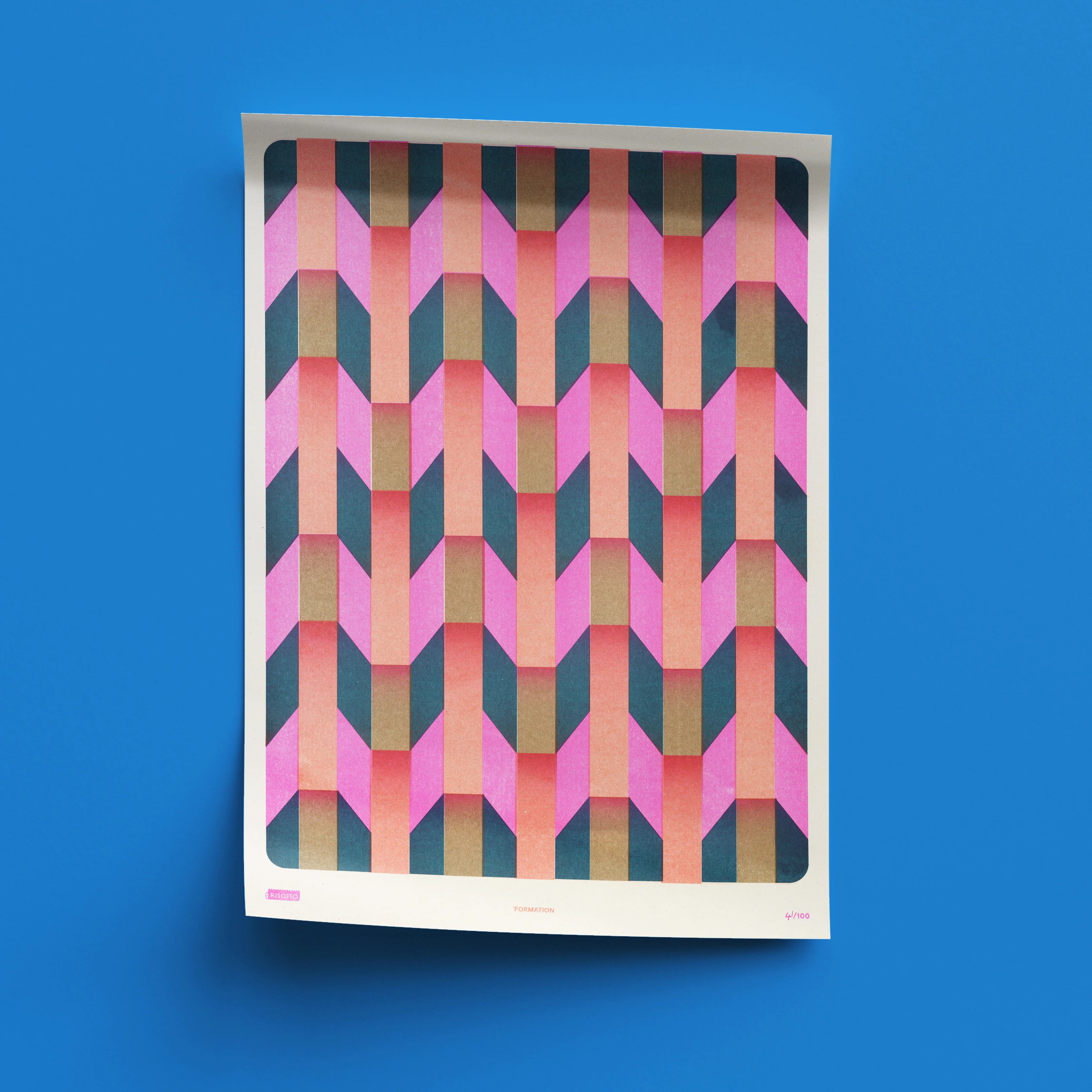 Formation A3 Risograph Wall Art - Dazzling Graphic Print - Image 7