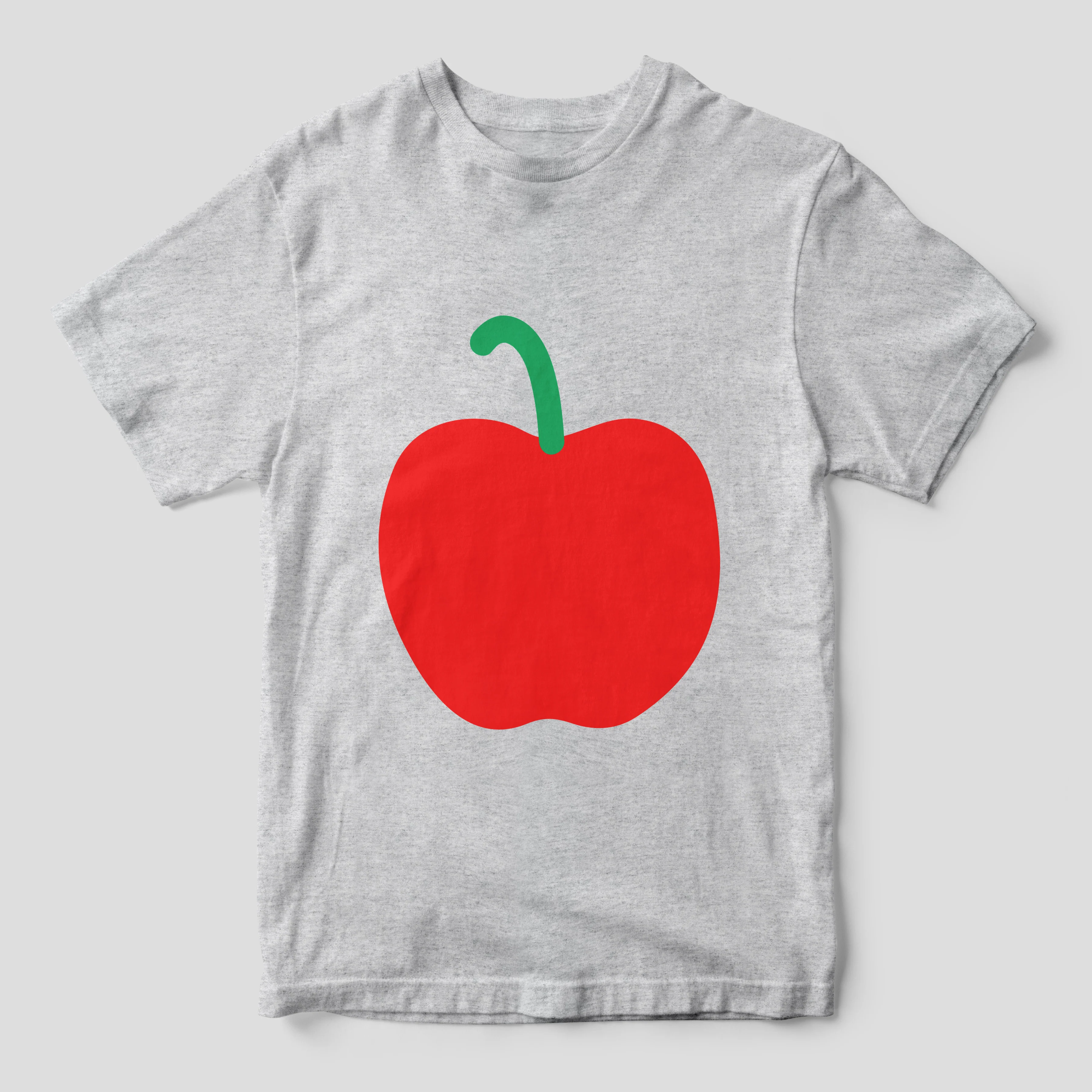 Apple - Ash Grey T-shirt - Image 4