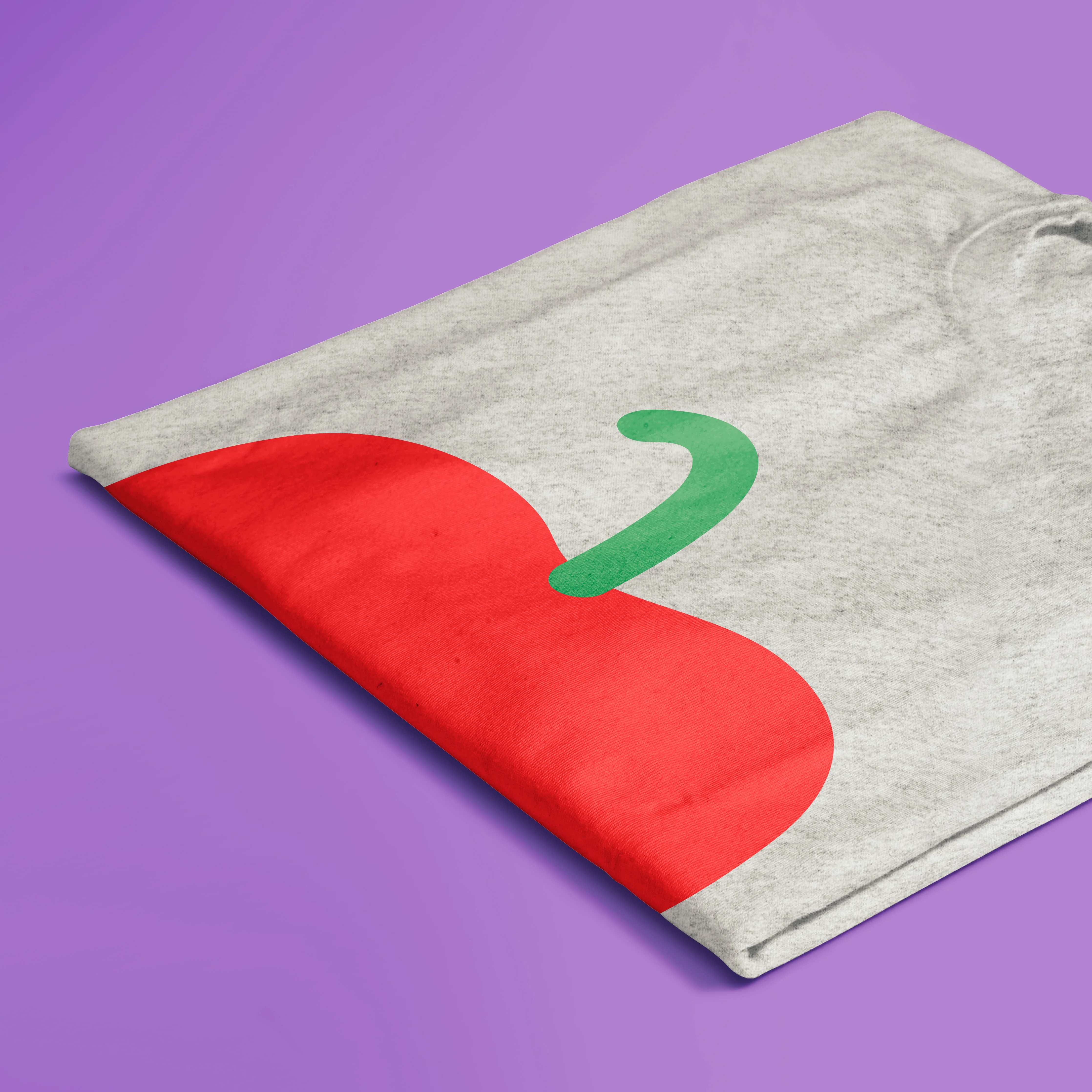 Apple - Ash Grey T-shirt - Image 5