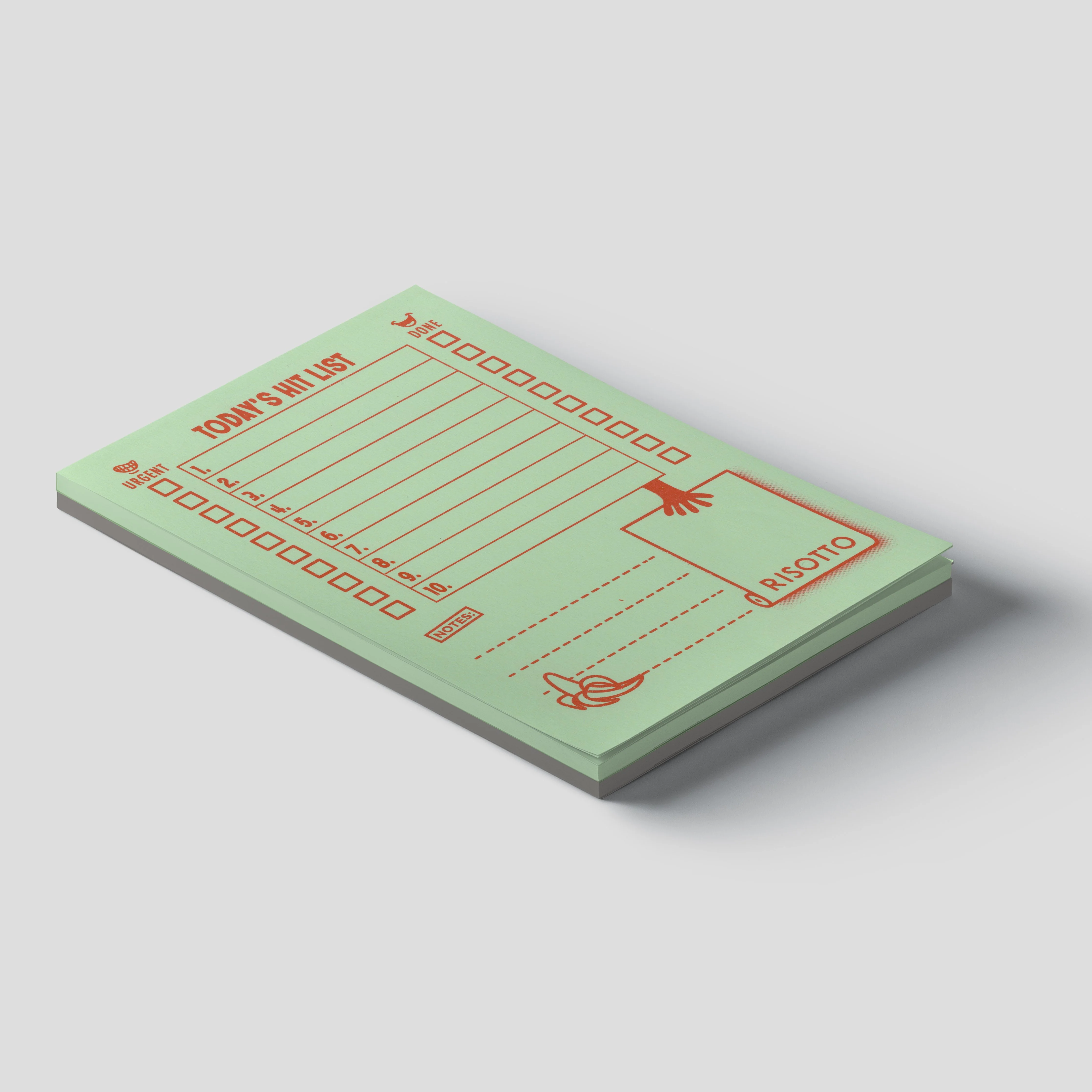 Daily To Do List Notepad: Green & Grey - a Two-Tone Hit List - Image 3