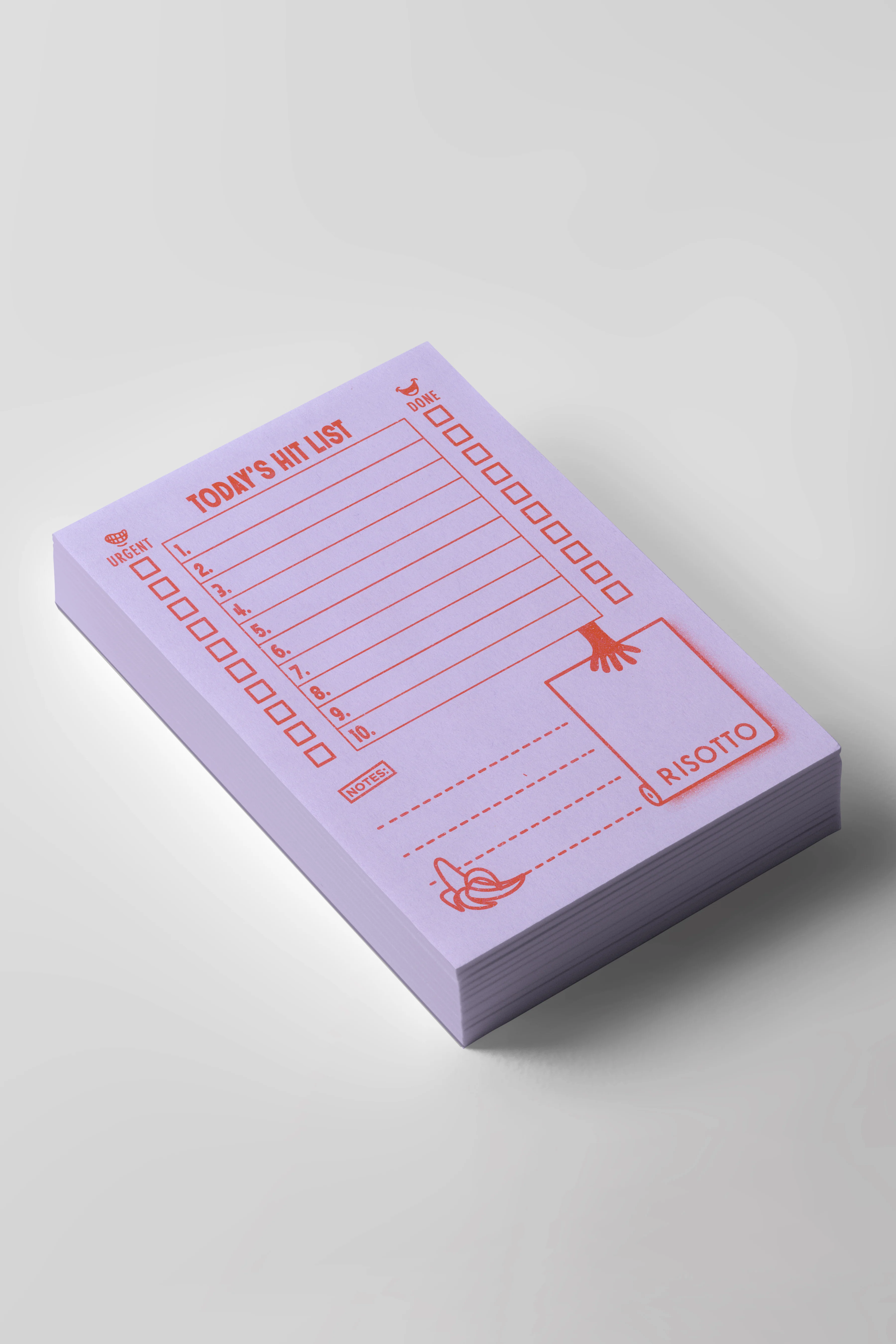 Daily To Do List Notepad: Lilac - a Double Decker Hit List