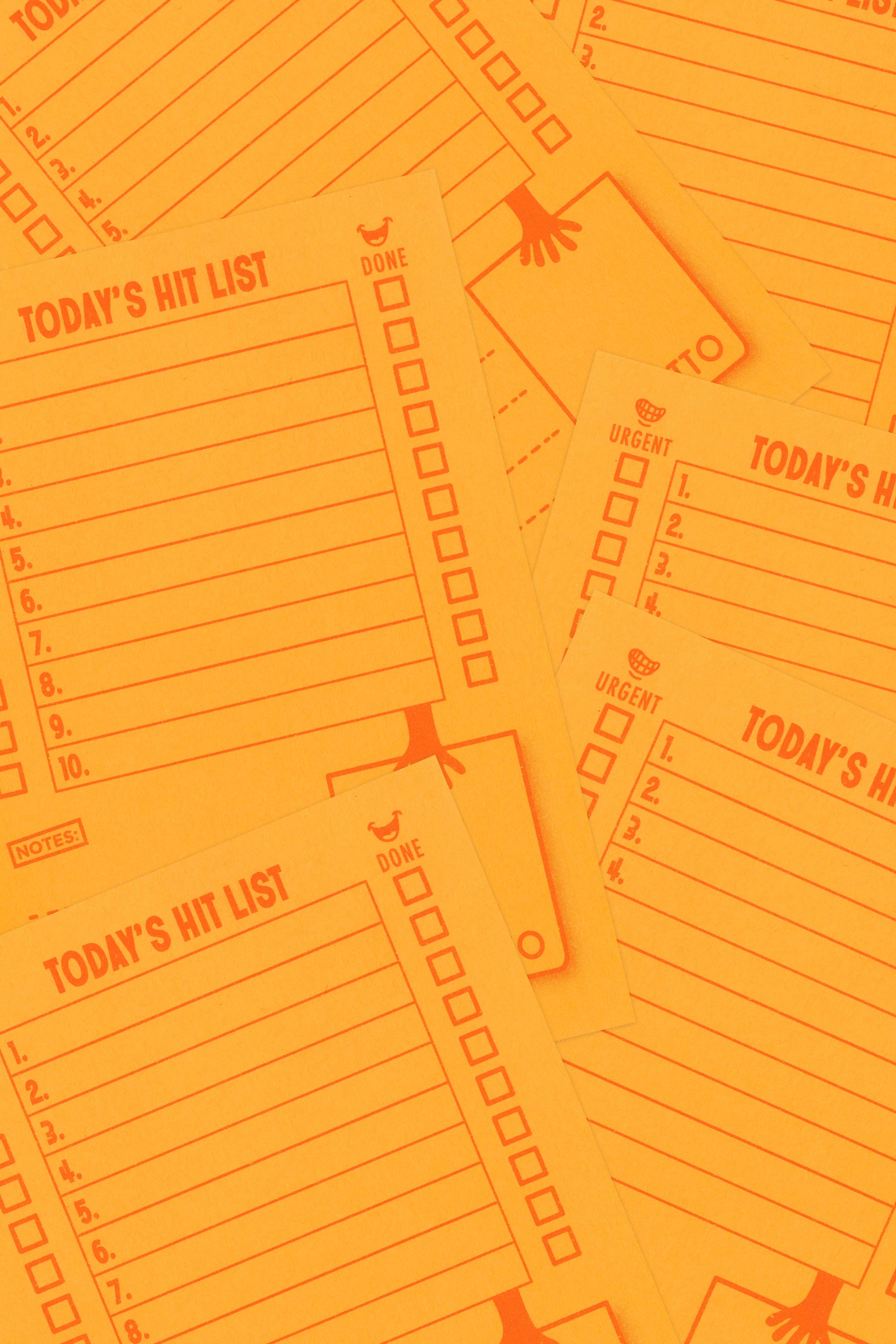 Daily To Do List Notepad: Tangerine - a Double Decker Hit List - Image 2