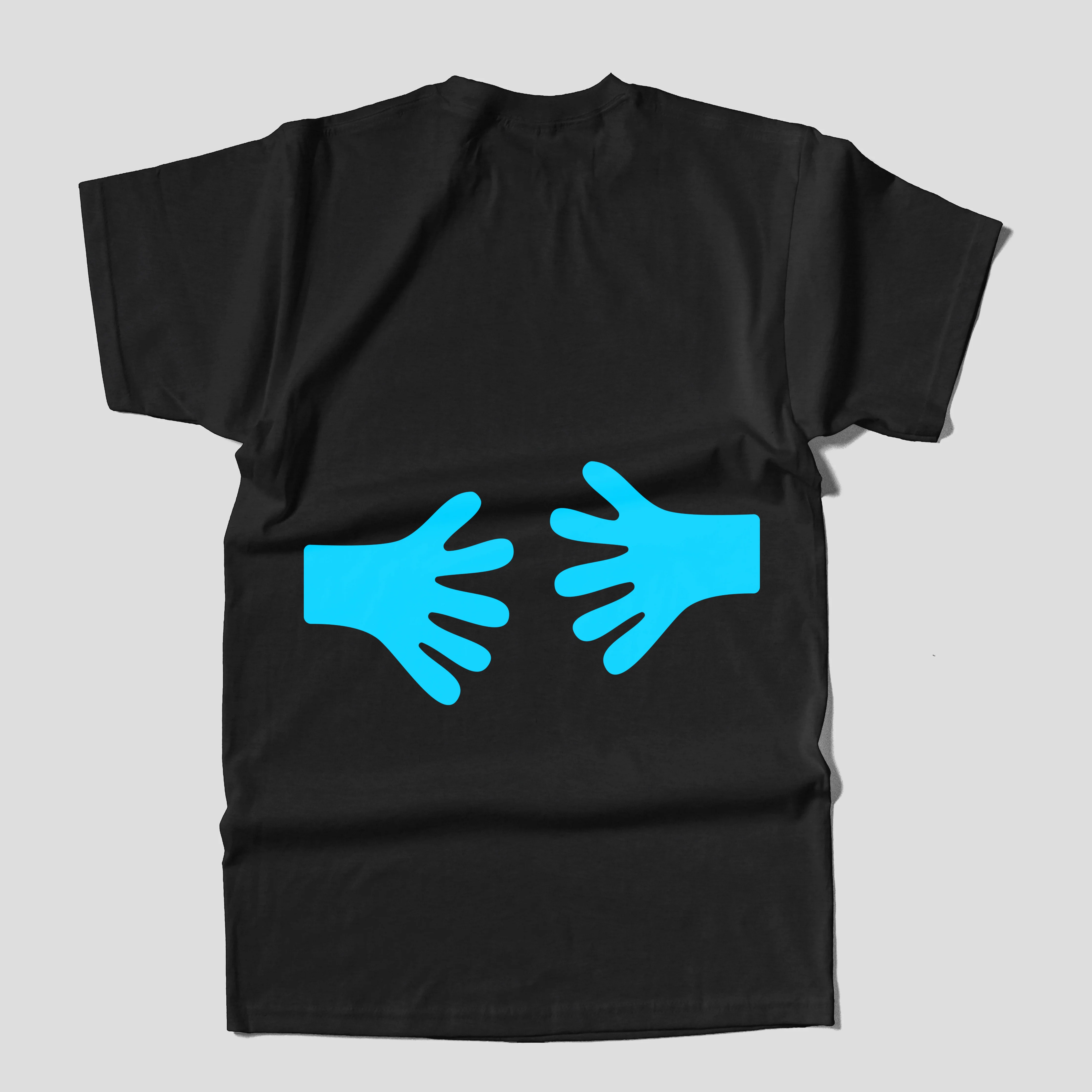 Hug - Back Sided Black T-shirt - Image 3