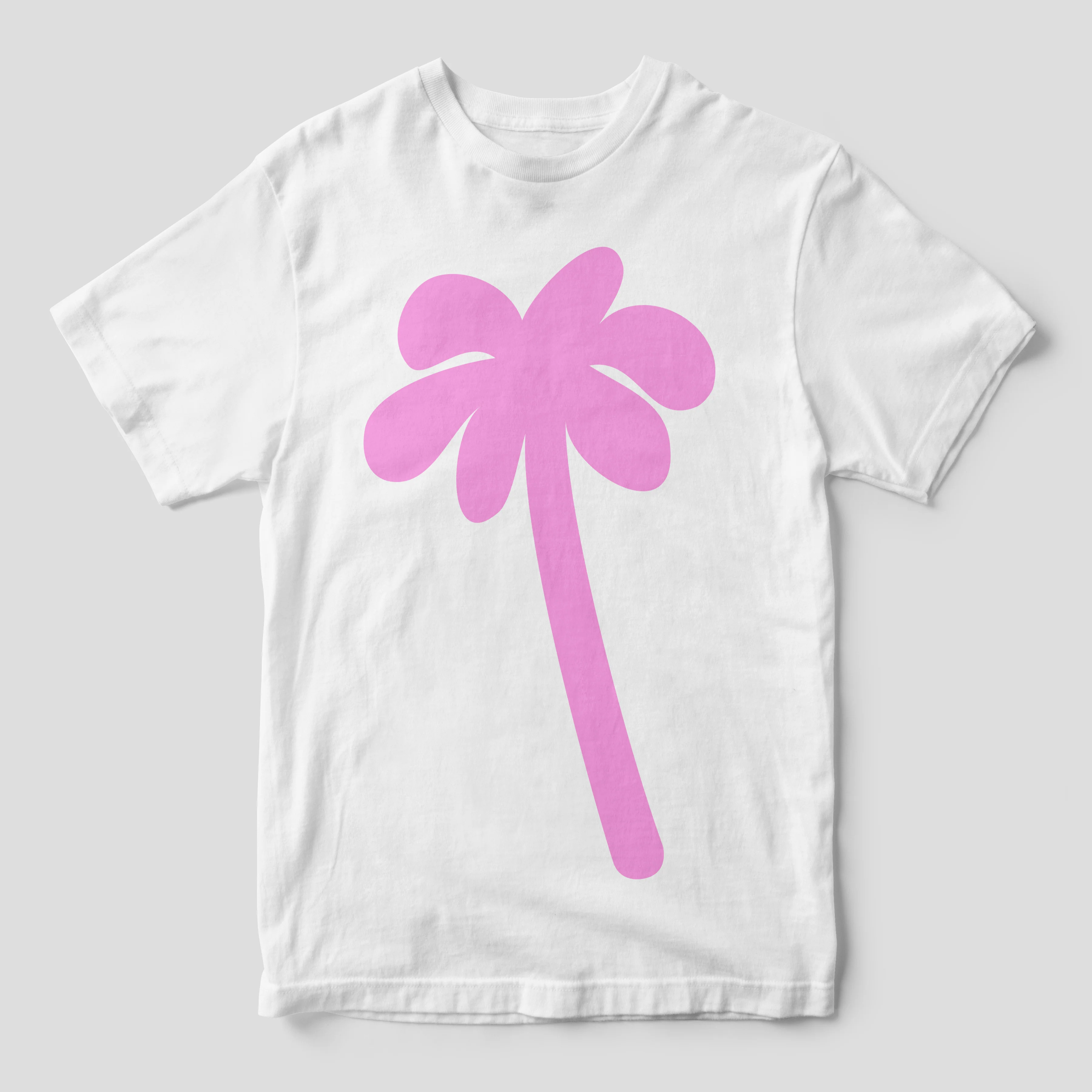 Palm - Double Sided White T-Shirt - Image 4