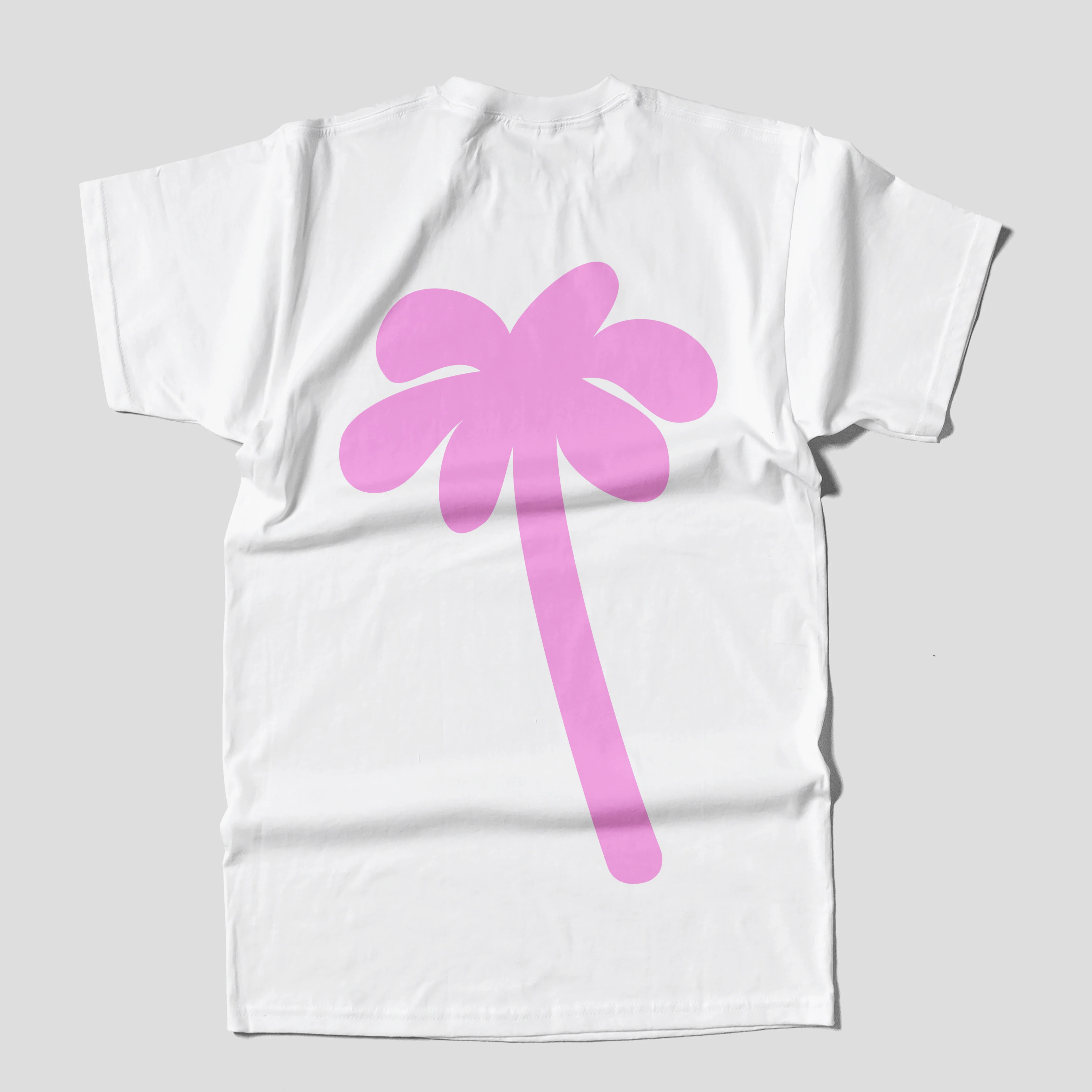 Palm - Double Sided White T-Shirt - Image 5