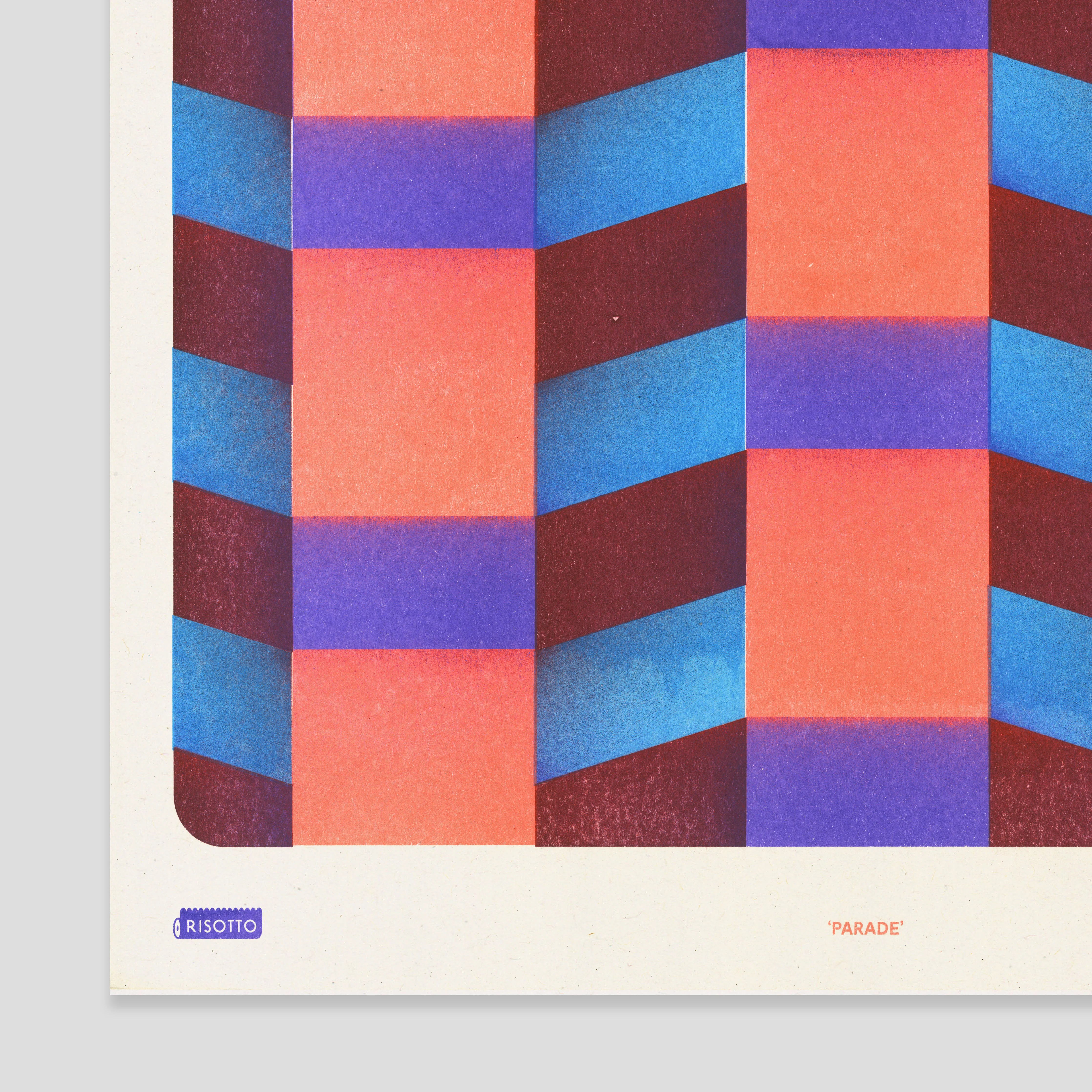 Parade A3 Risograph Wall Art - Vibrant Pattern Print - Image 7