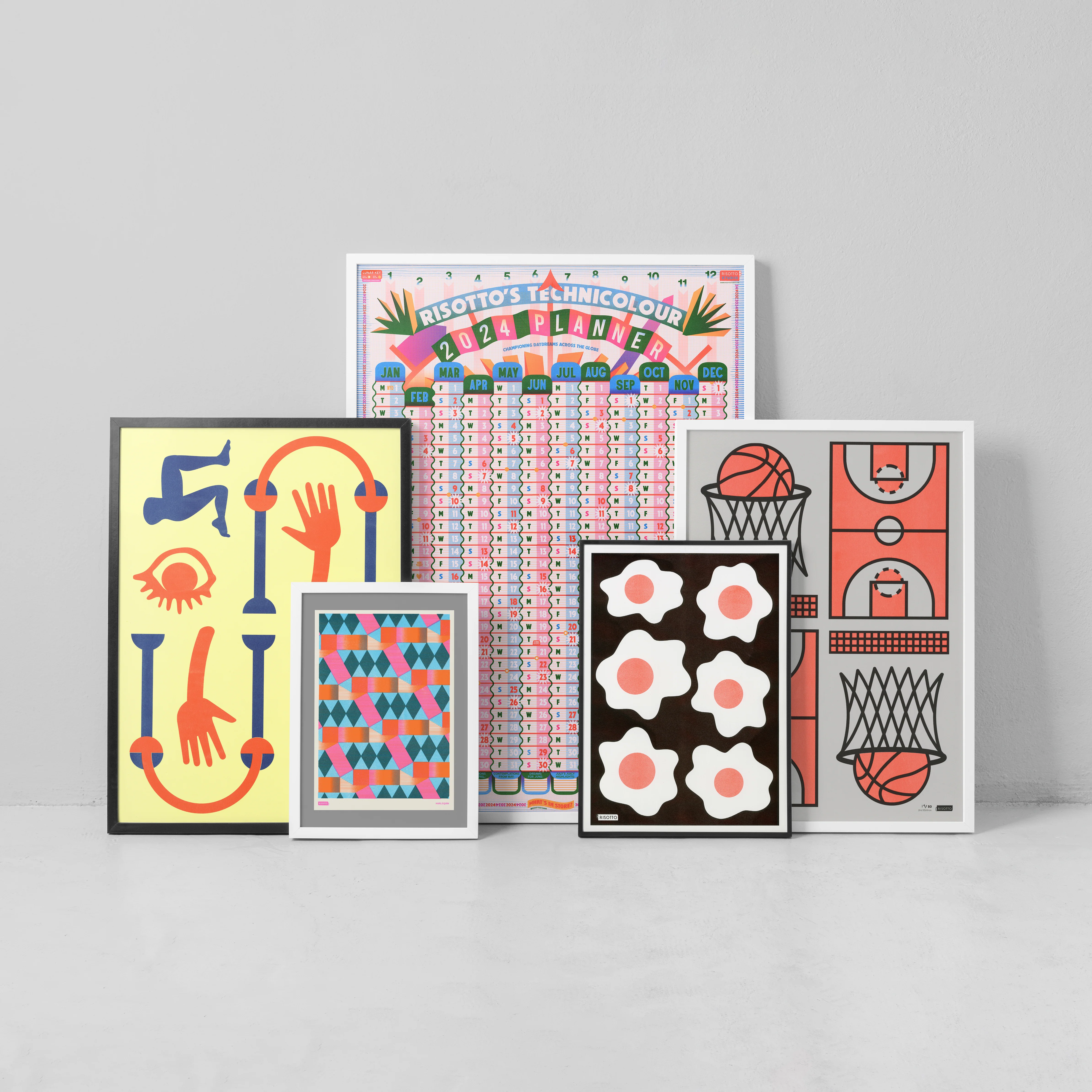 Pasta A3 Risograph Wall Art - Metallic Gold Kitchen Print - Image 7
