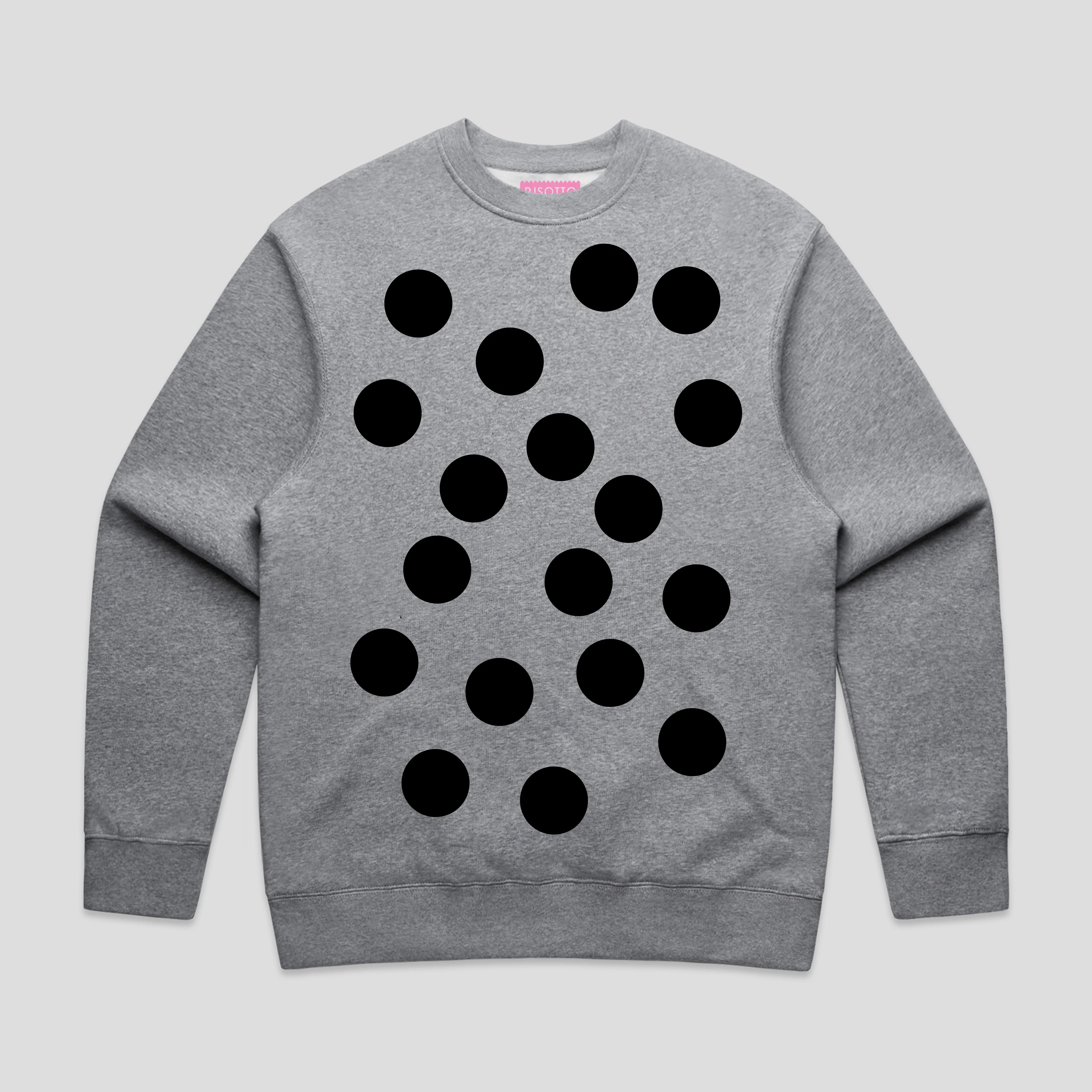 Polka - Heather Grey Heavyweight Sweatshirt - Image 3