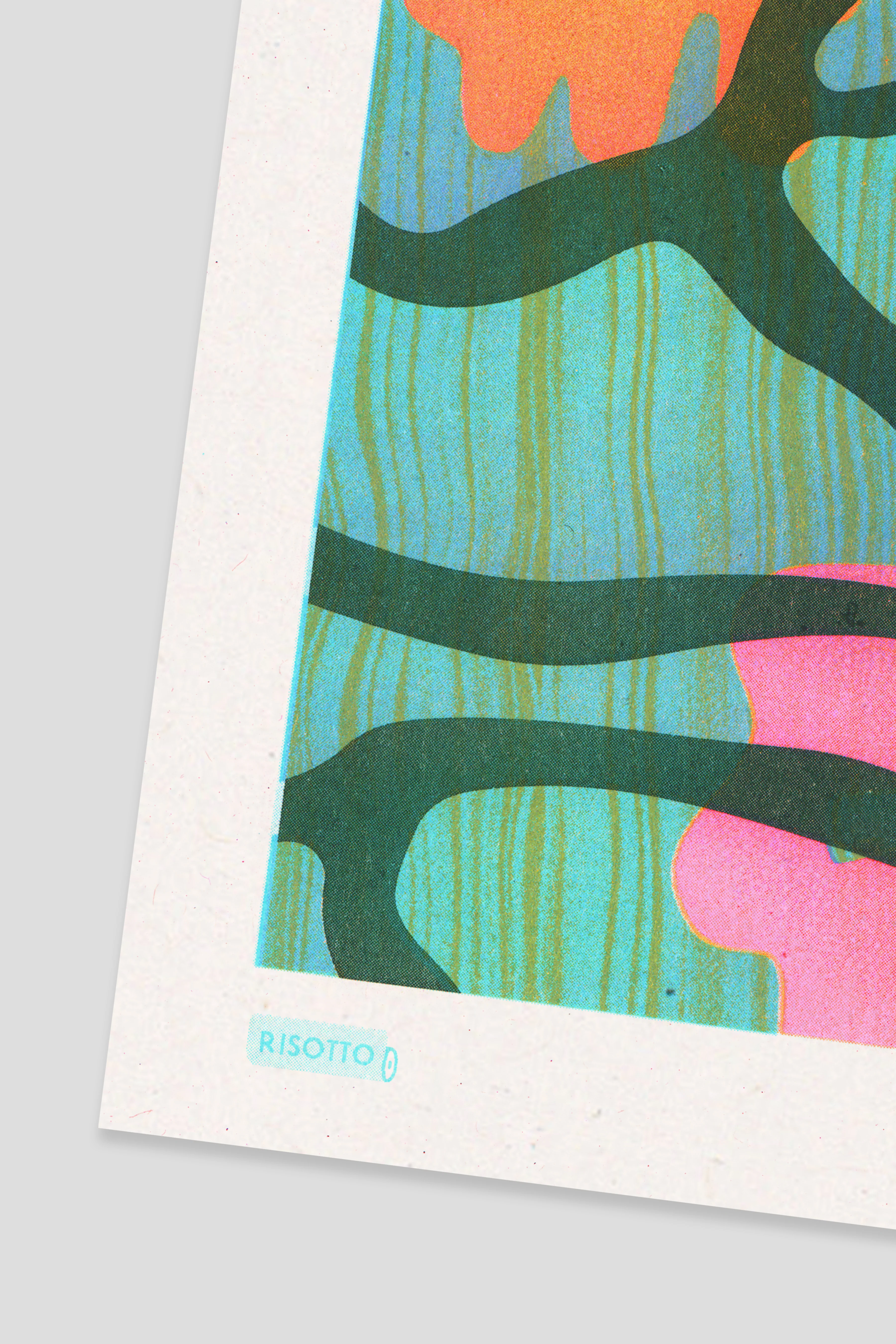 Snorkel A3 Risograph Wall Art - Nature Submerged Print - Image 2