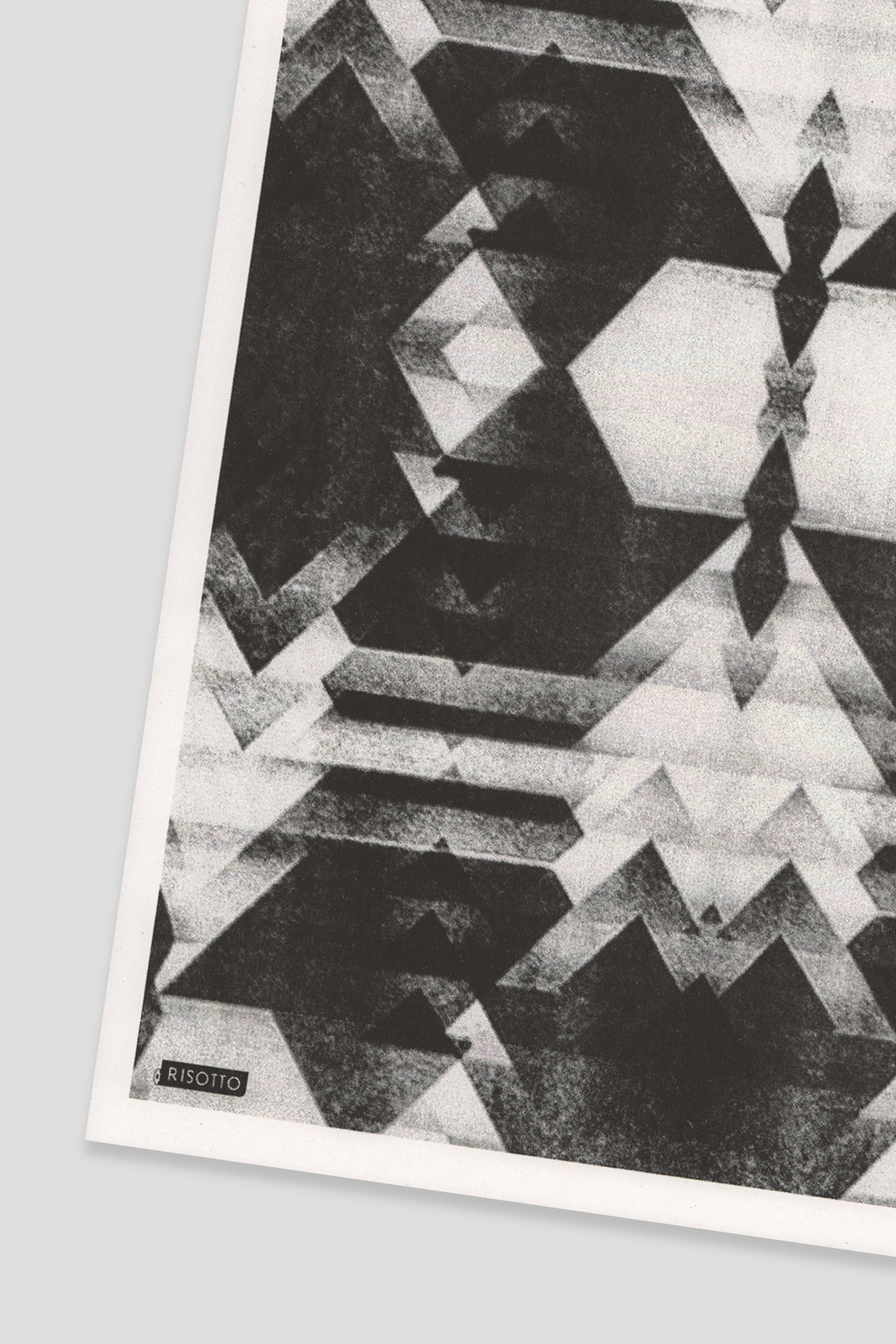 Stagger A3 Risograph Wall Art - Modular Minimalist Print - Image 2