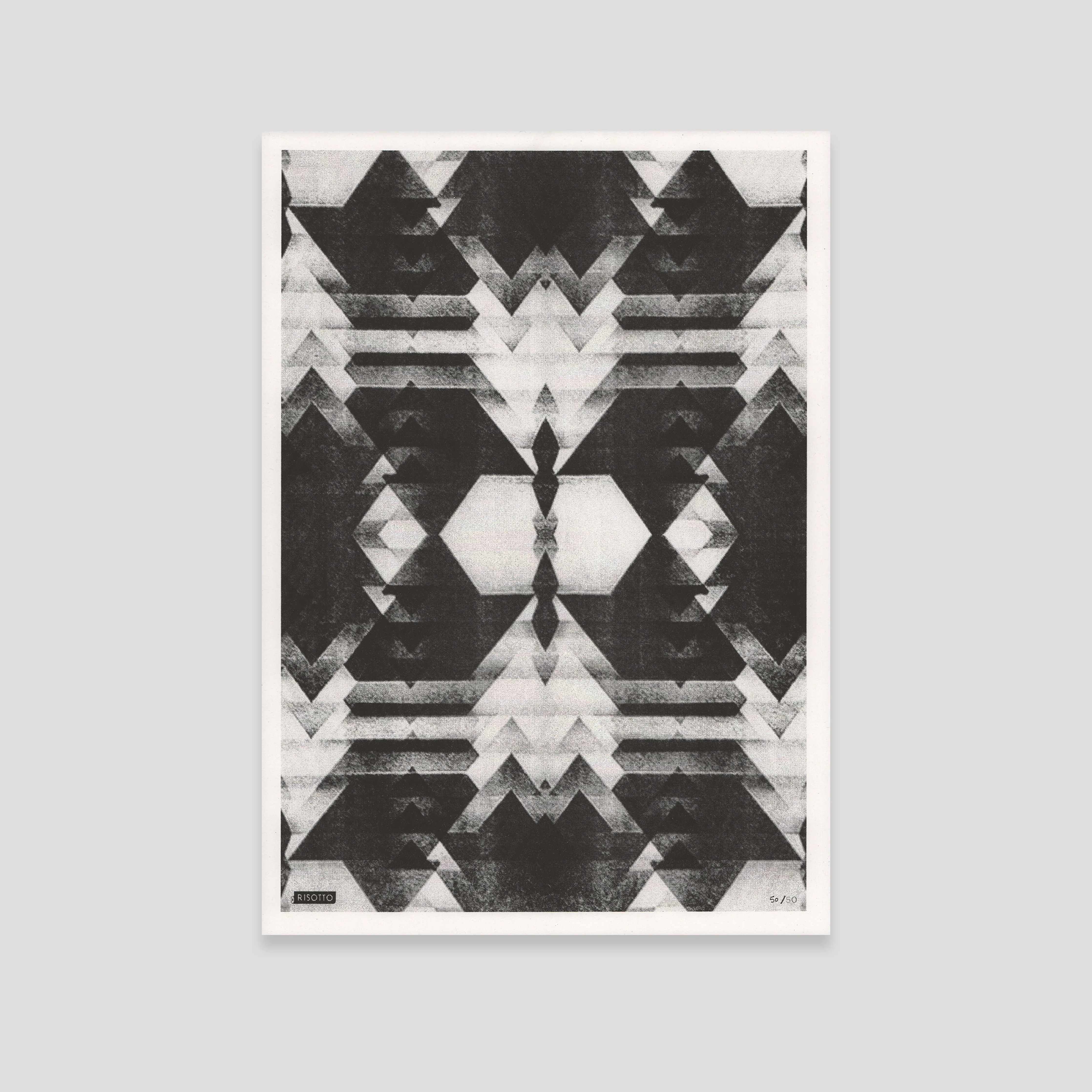 Stagger A3 Risograph Wall Art - Modular Minimalist Print - Image 3