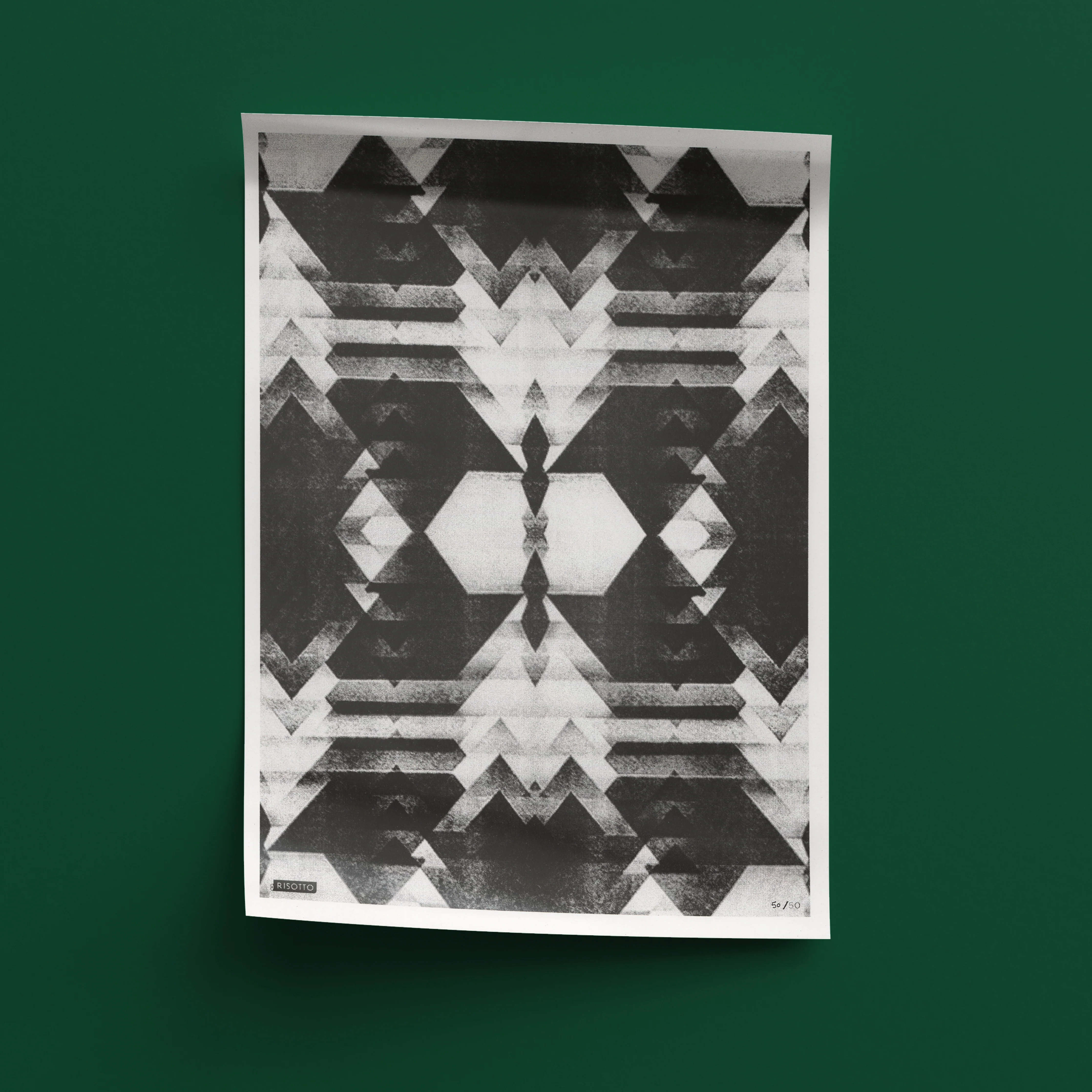 Stagger A3 Risograph Wall Art - Modular Minimalist Print - Image 6