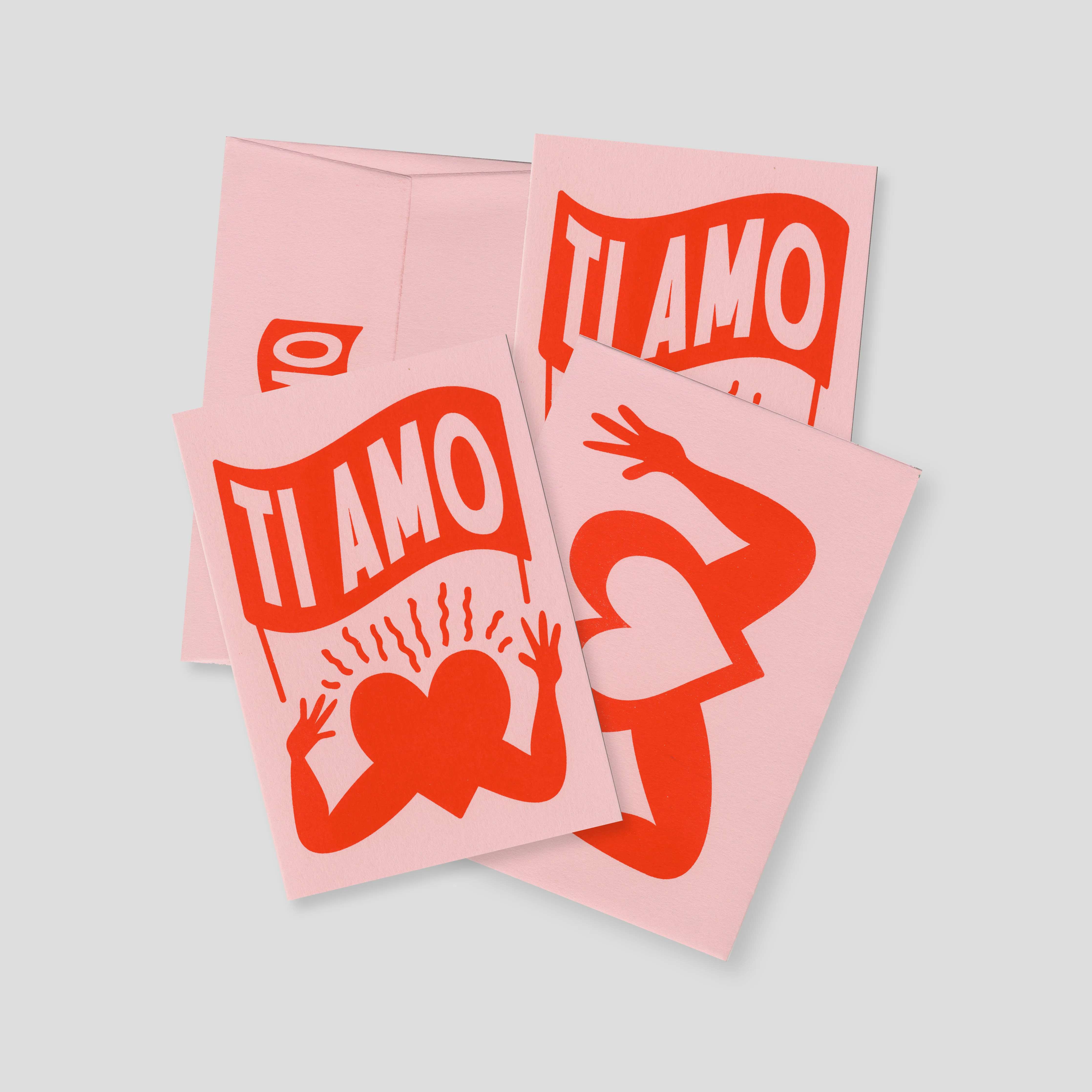 TI AMO (LOVE YOU) - CARD + ENVELOPE SET - Image 4